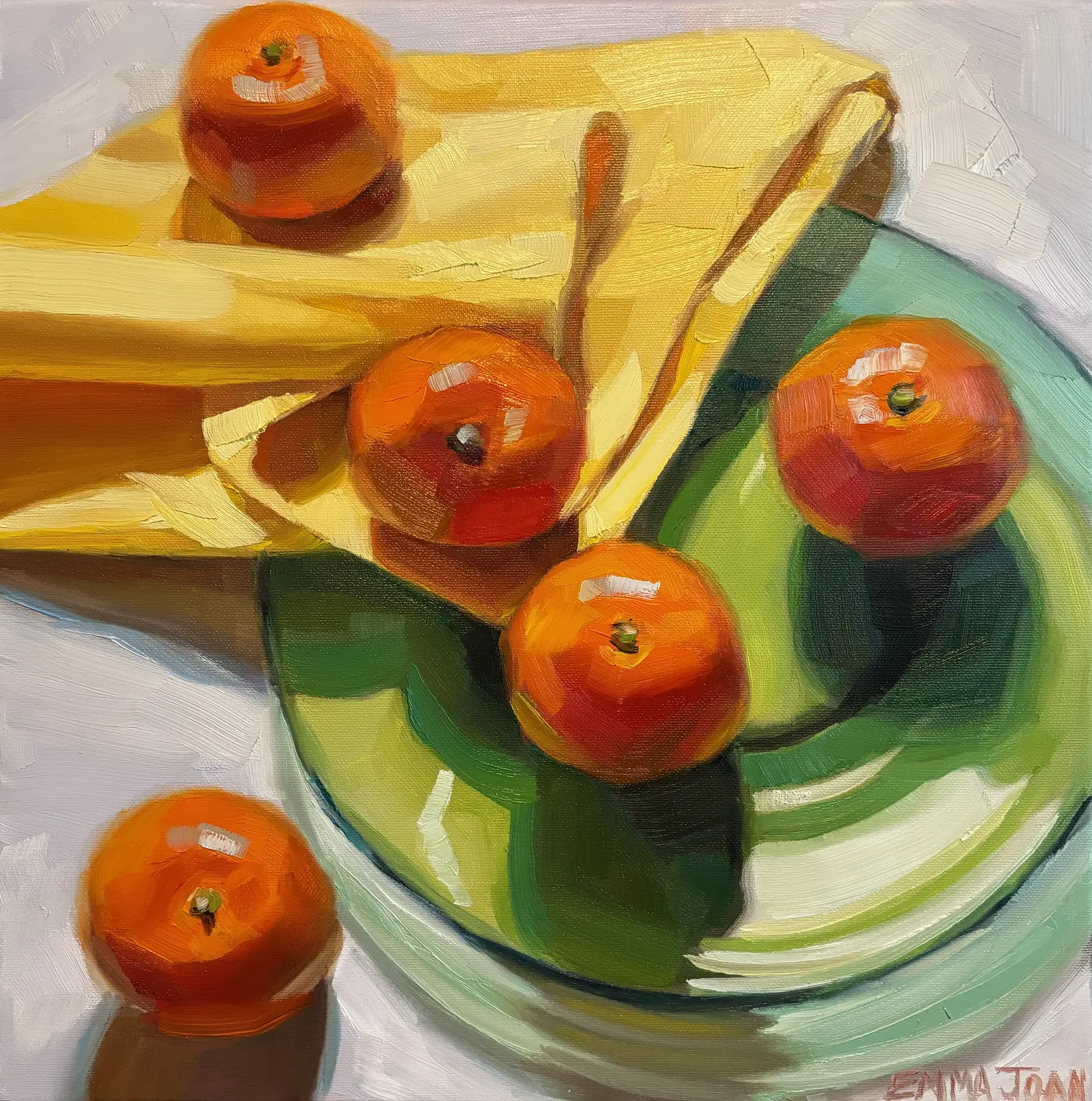 Oljemålning Clementines av Emma Joan