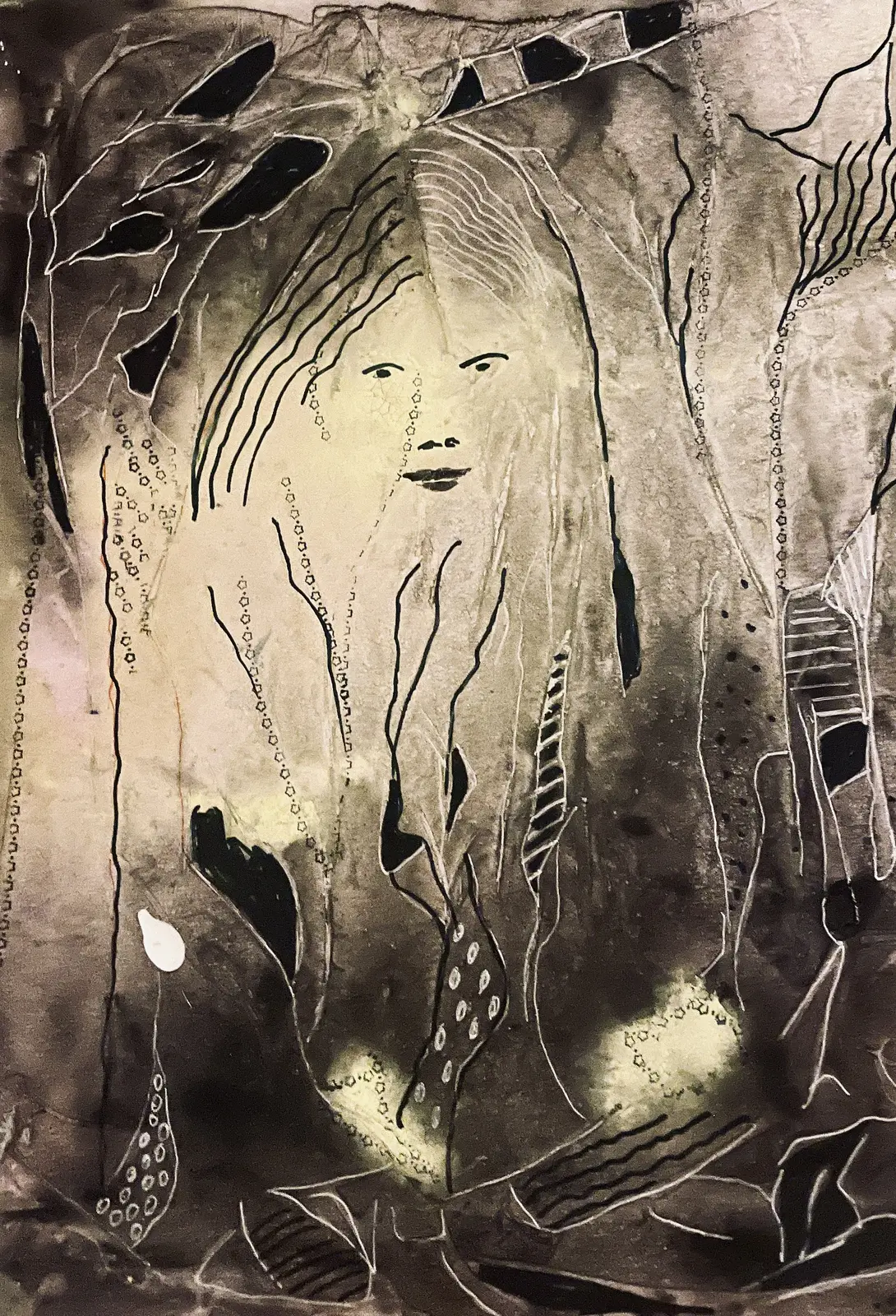 Akvarell Väsen av Gunilla Tuvin