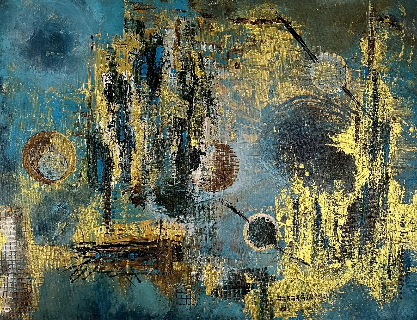 Akrylmålning Stad av minnen av Marie Duclos