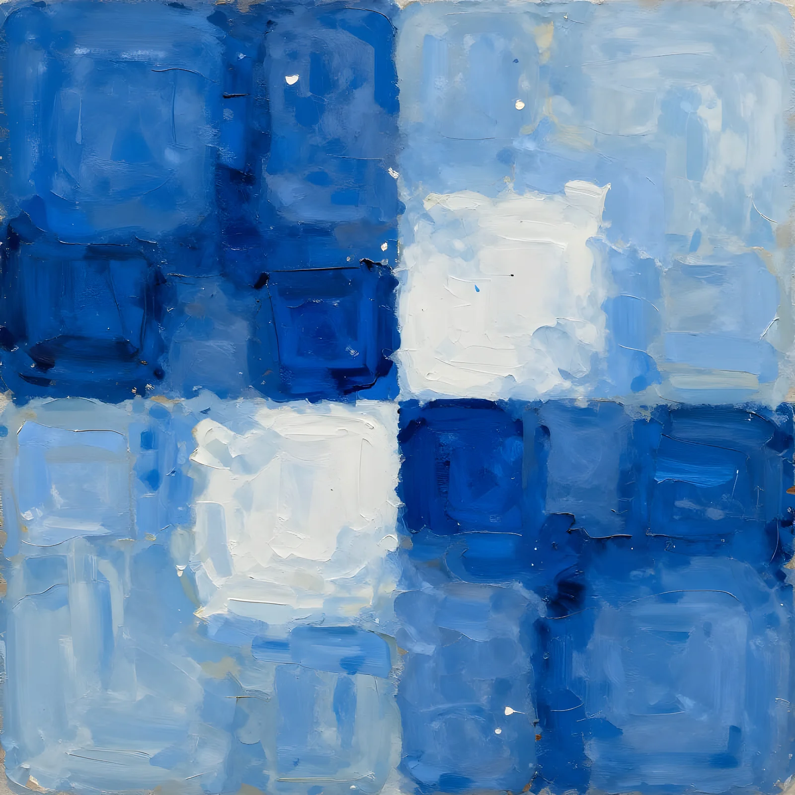 Blått och vit I av Harri Ylikomi