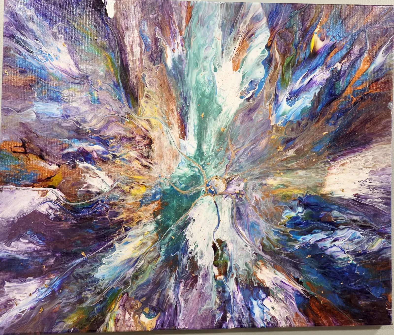 Akrylmålning Purpe Galaxy av Art_by_theresew Vesterlund