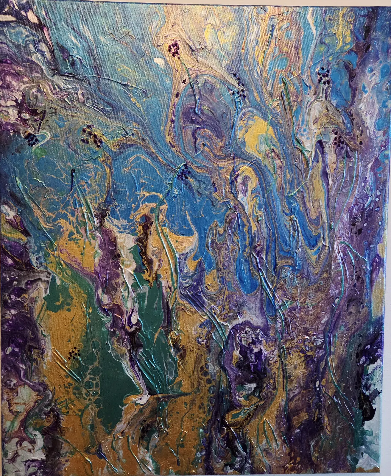 Akrylmålning Spiritual garden av Art_by_theresew Vesterlund