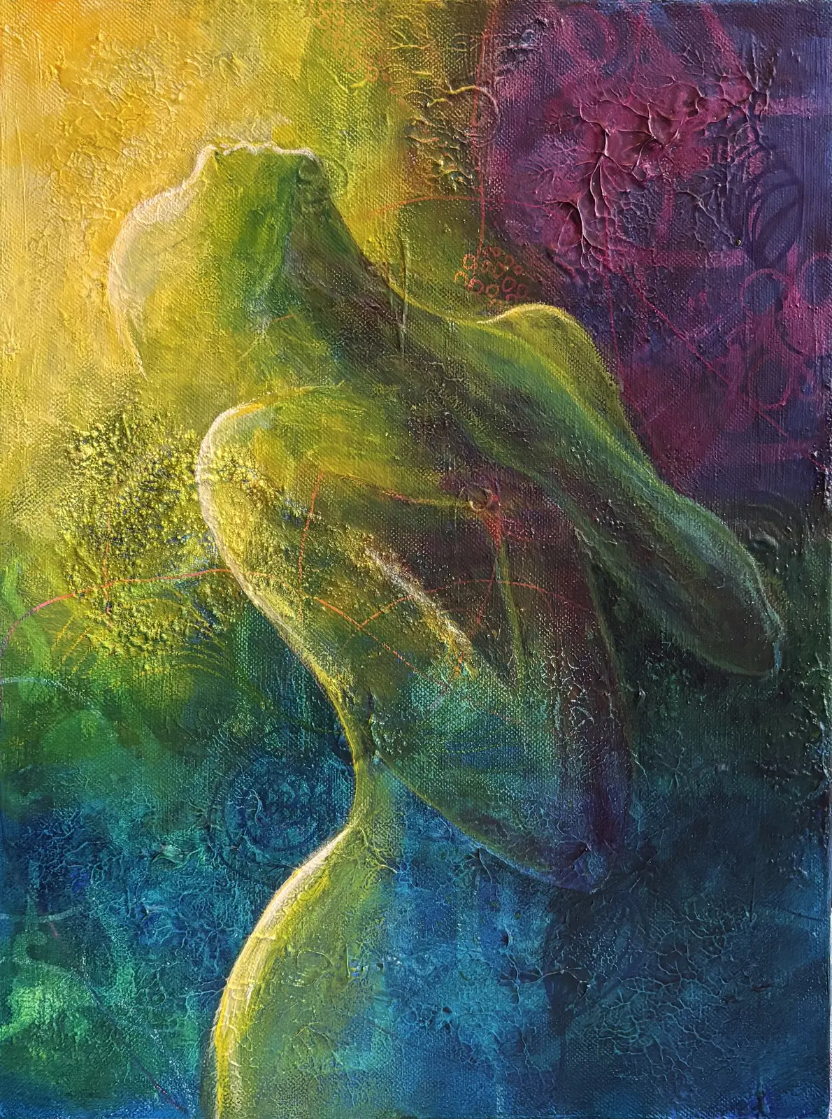 Akrylmålning Tacksamhet av MariaNehlinsDesign Nehlin