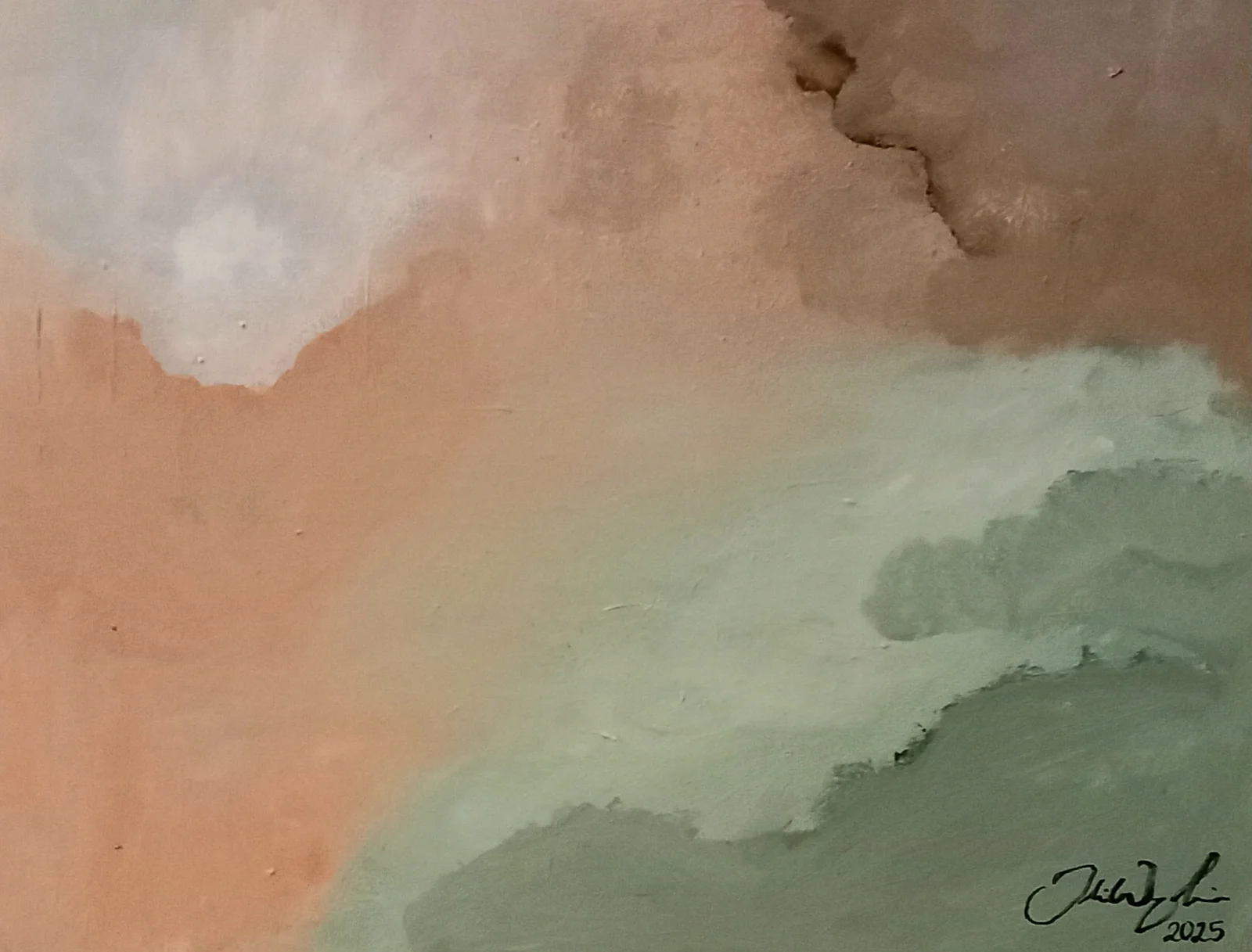 Akrylmålning Mjukhet av Julia Wangenheim