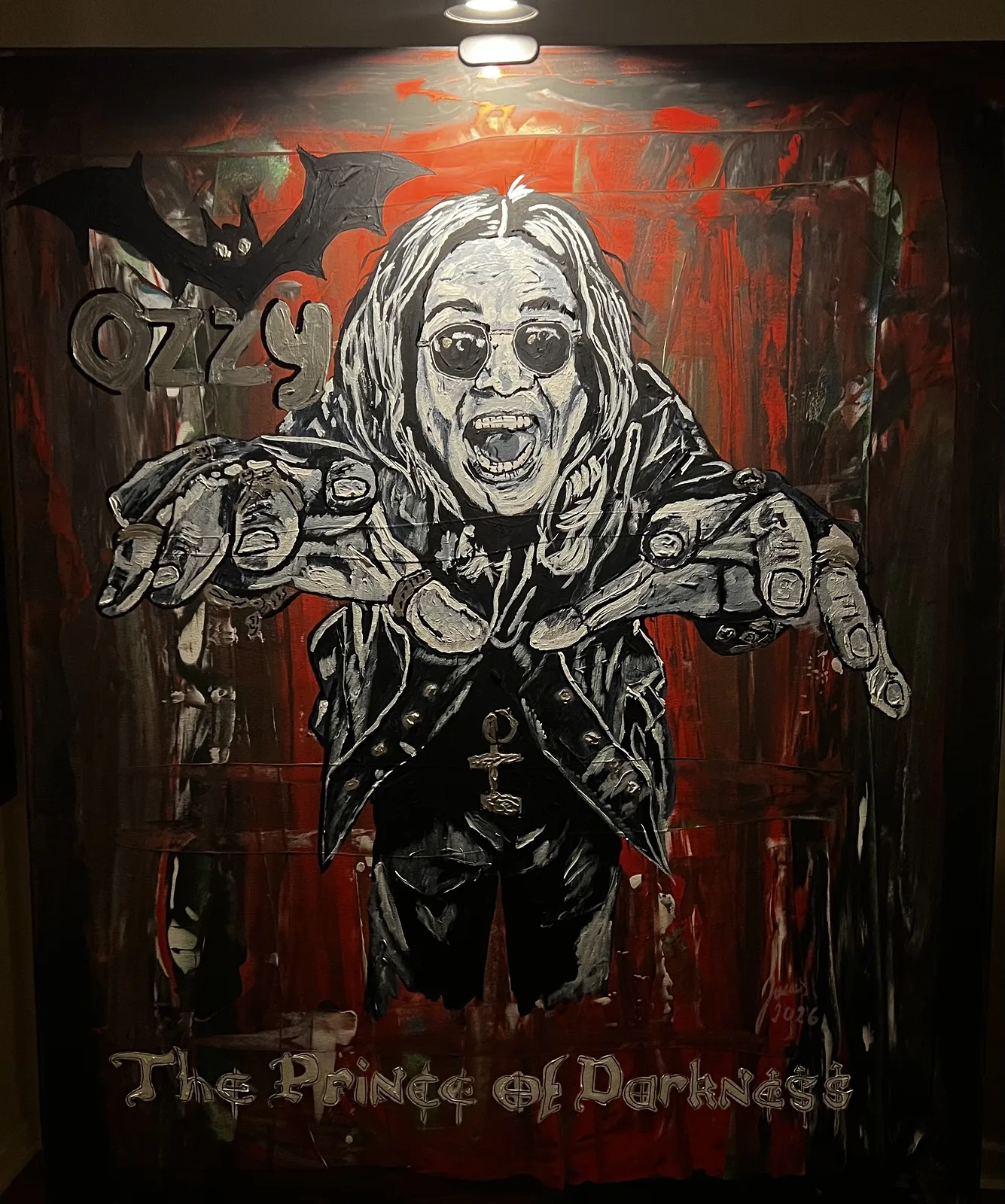 Akrylmålning The Prince of Darkness av Jonas Kihlman