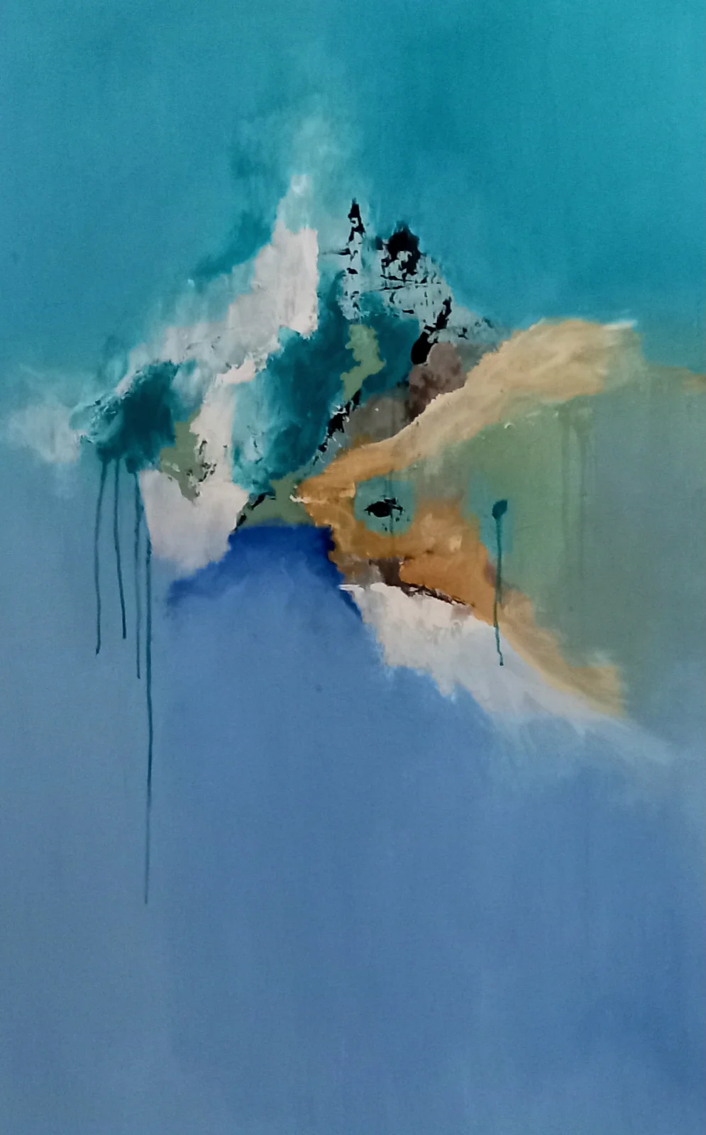 Akrylmålning Diffusa gränser av Julia Wangenheim