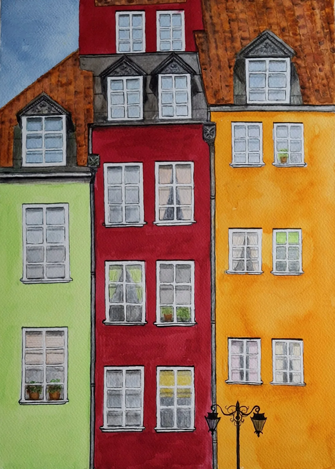 Akvarell av Kristina Andersson