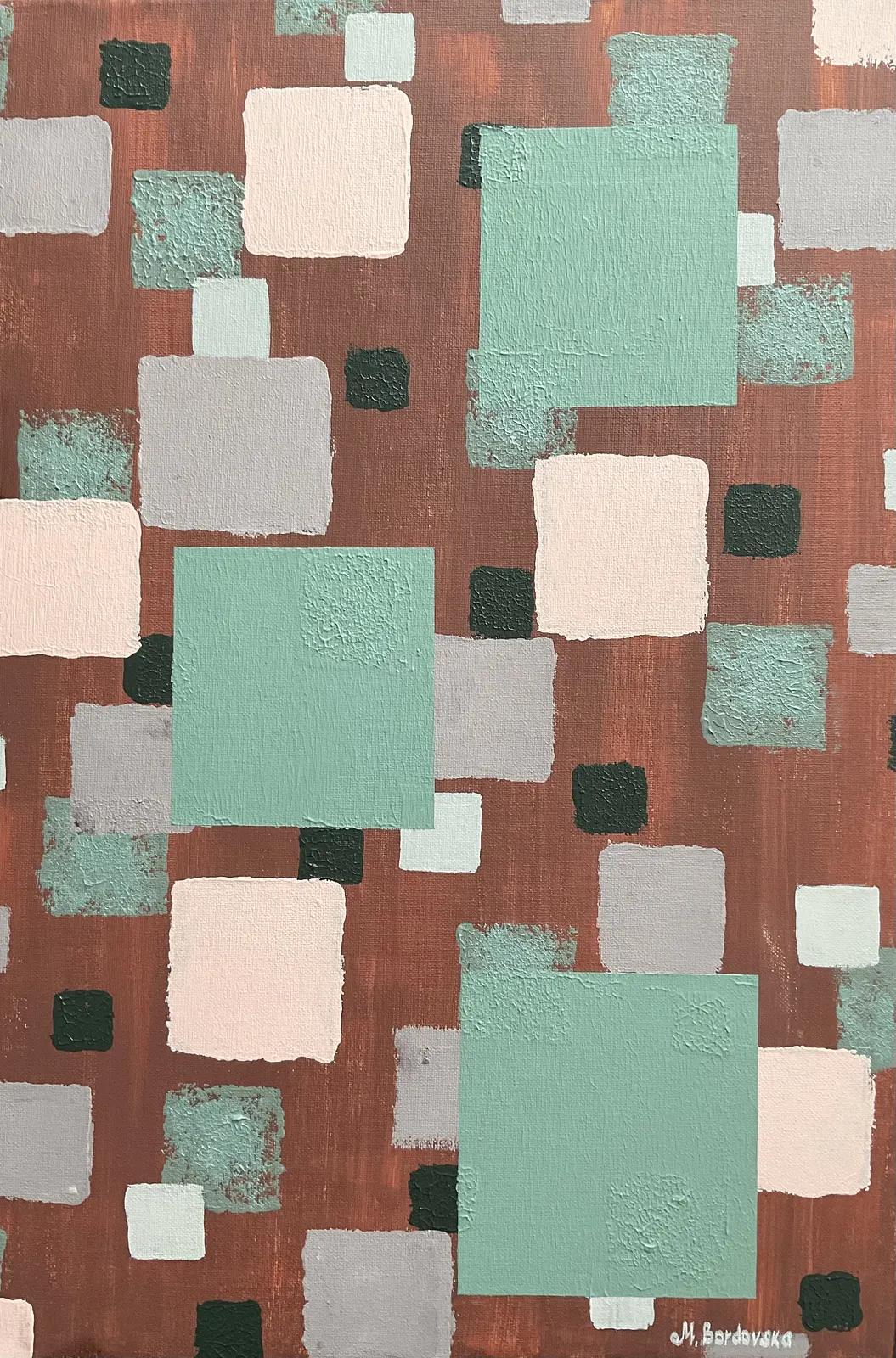 Akrylmålning Lerans andedräkt av Marina Bordovska