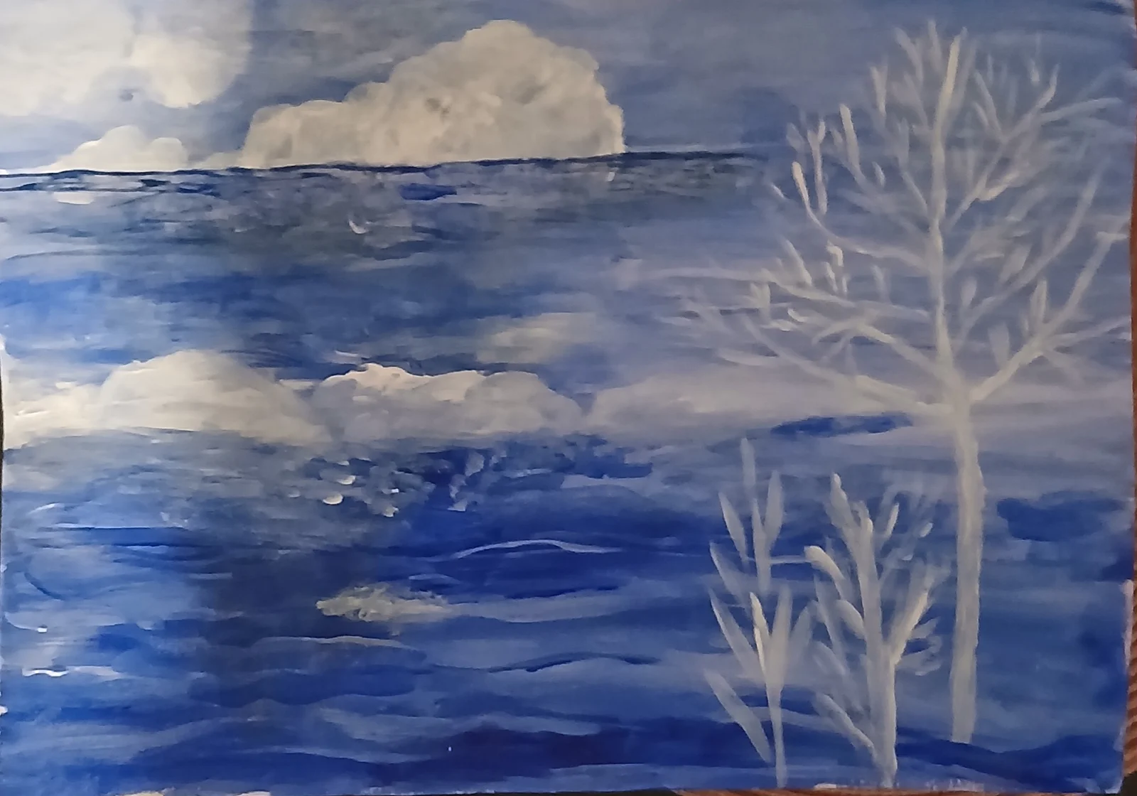 Akrylmålning Fin utsikt av Monica Hamberg