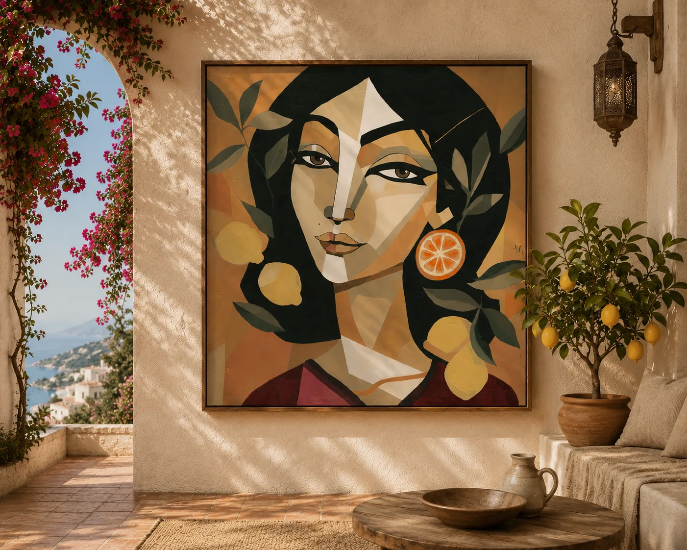Akrylmålning Secret Garden - Gicleé tryck av Hesho Serray