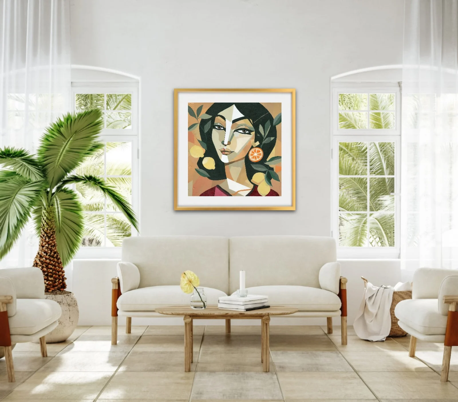 Akrylmålning Secret Garden - Gicleé tryck av Hesho Serray