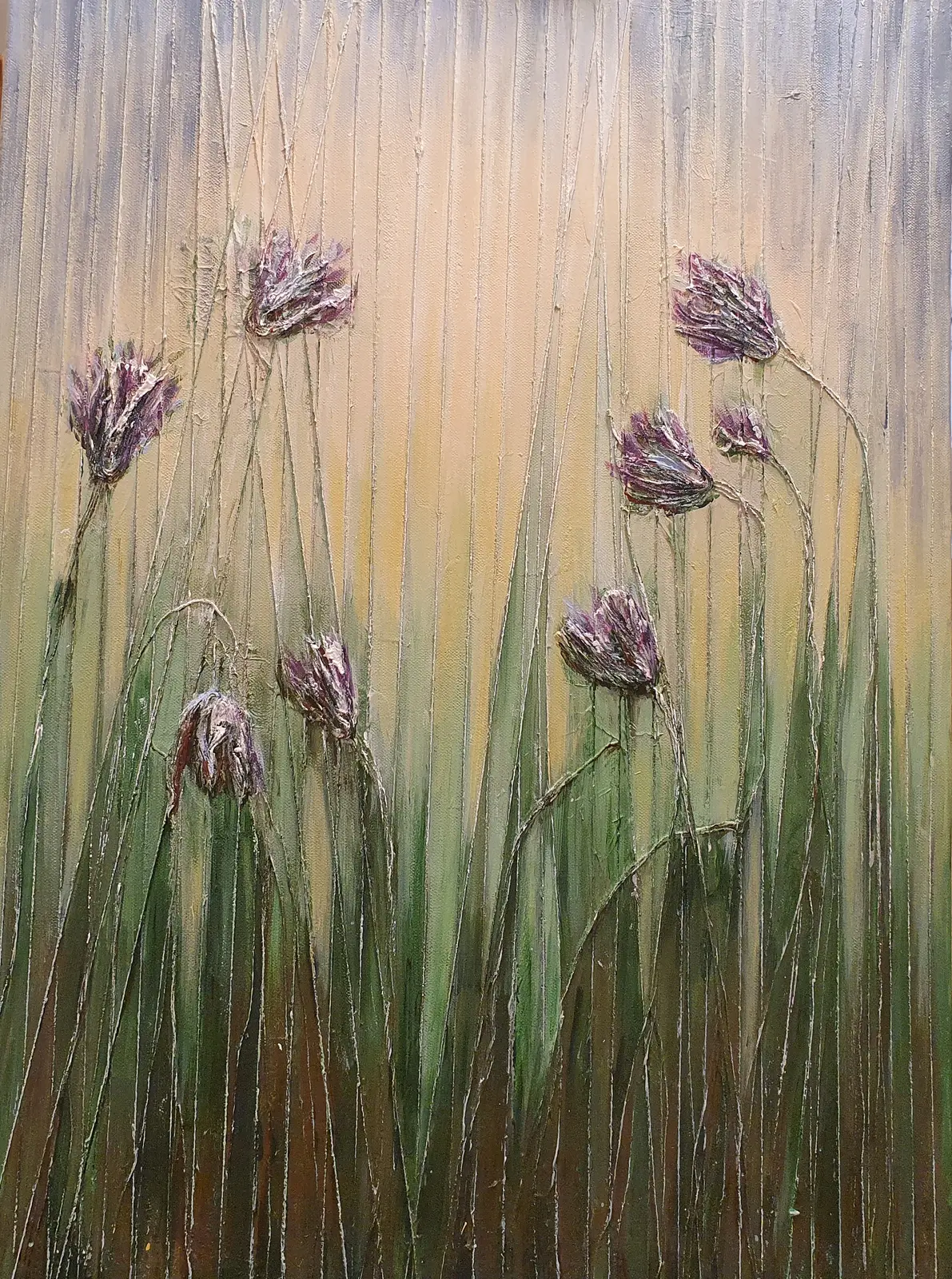 Akrylmålning Ängen av Gunilla Kamperin