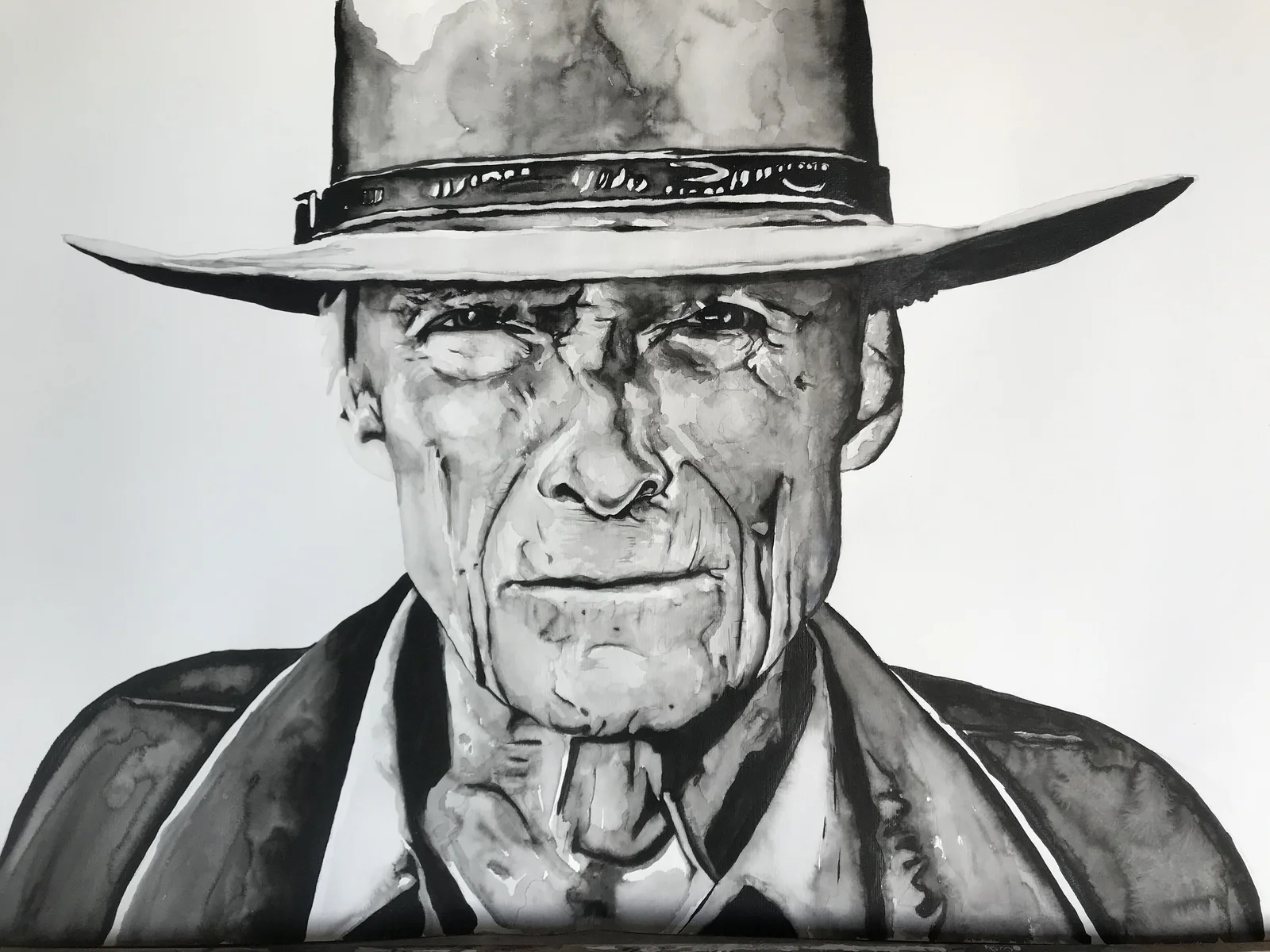 Akvarell Clint av Christoffer Malmgren