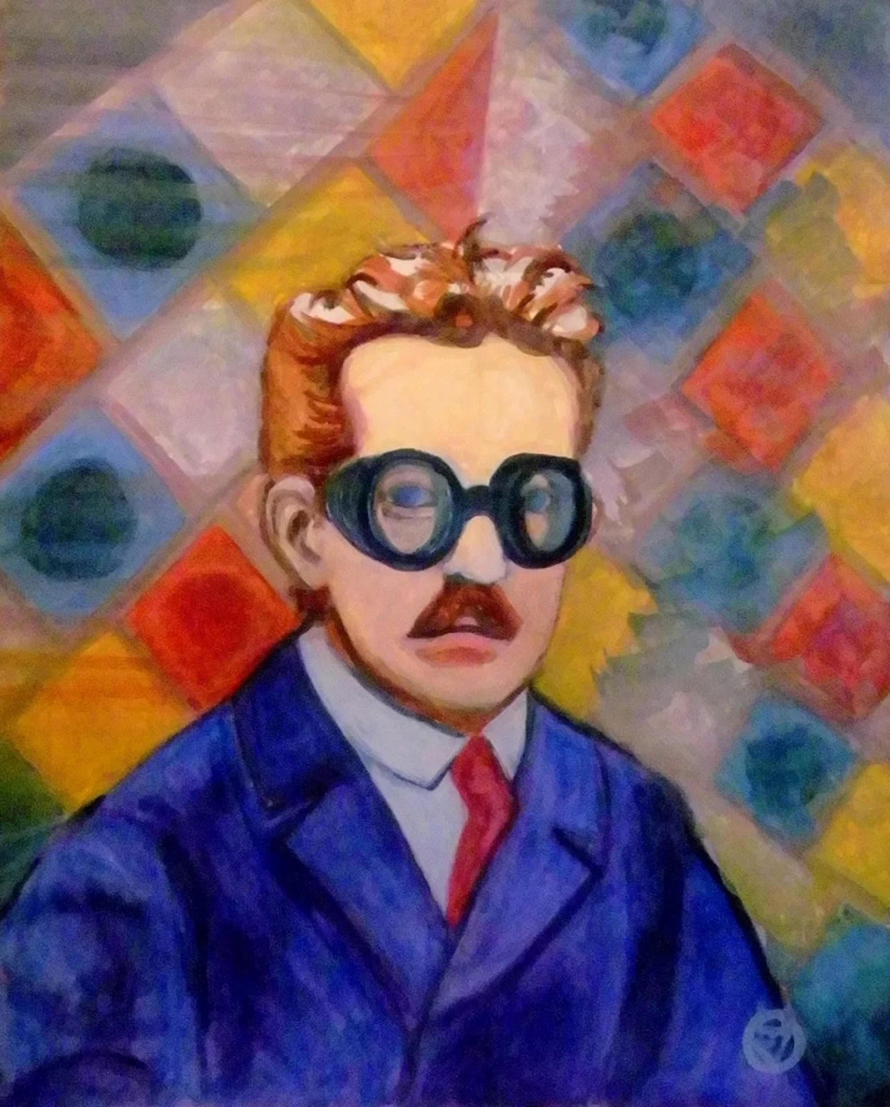 88 ) Walter Benjamin outside of the Fifth Tesseract av Victor Finnigan