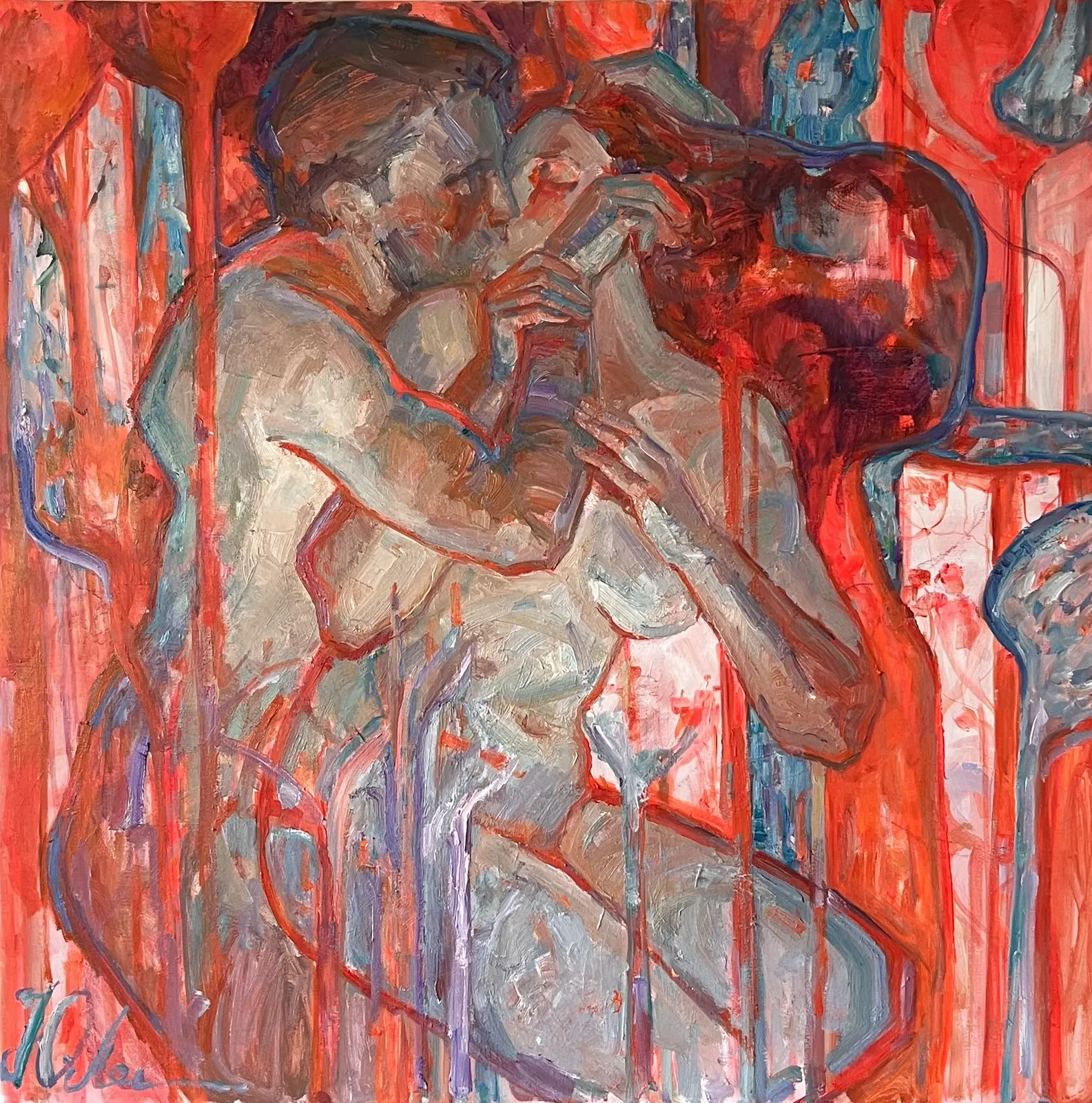 Oljemålning Romanticism av Yuliia Levytska