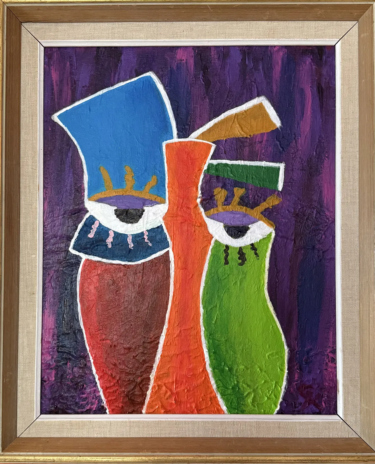 Akrylmålning Abstrakt 1 av Göran Karjaluoto