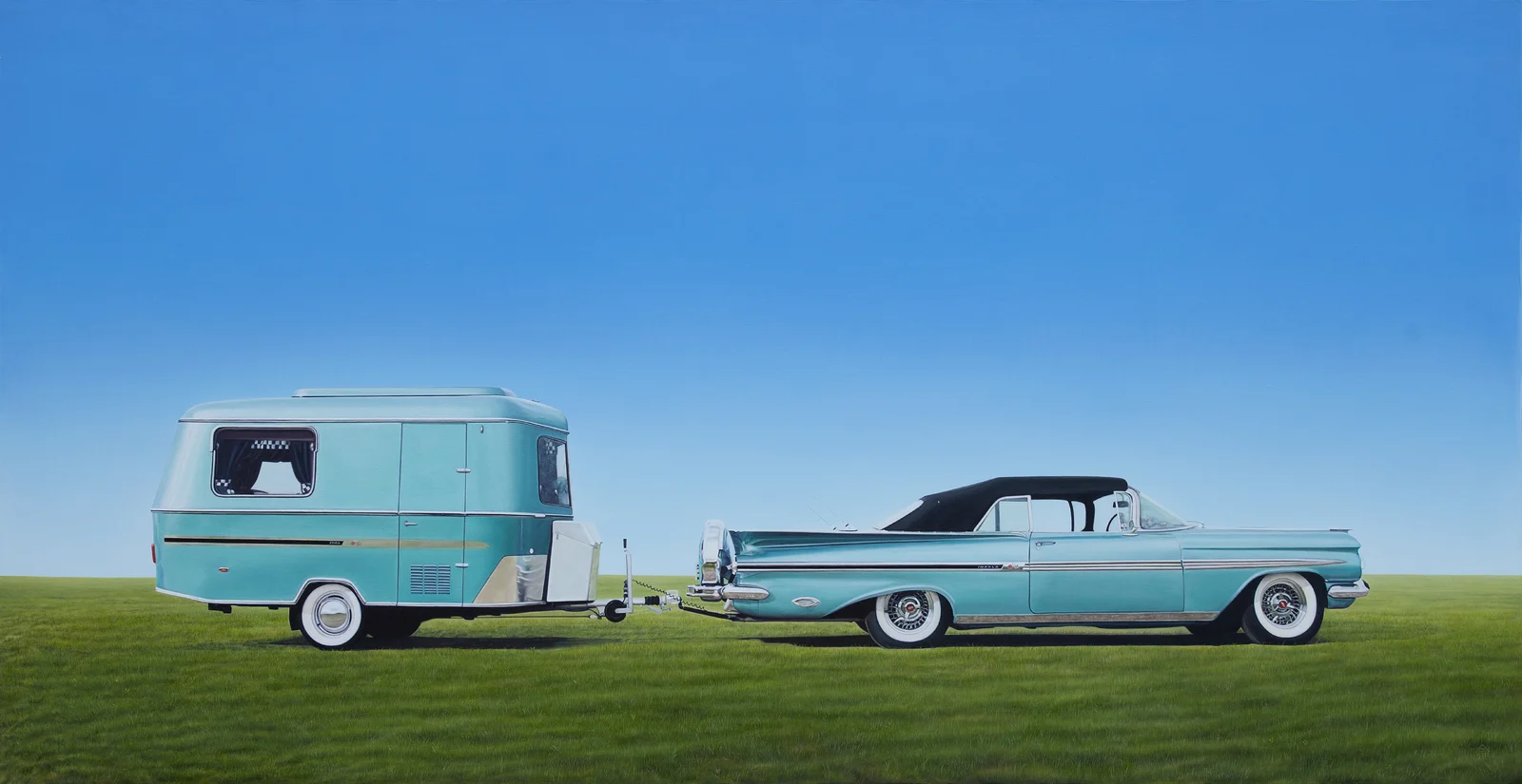 Oljemålning Summer Holiday av Anna C Eriksson