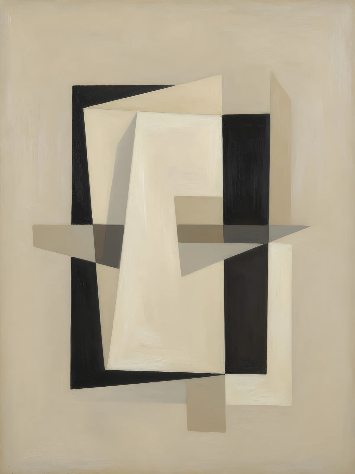 Beige kubism I av Harri Ylikomi