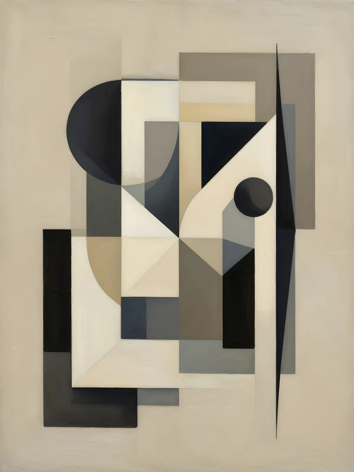 Beige kubism II av Harri Ylikomi