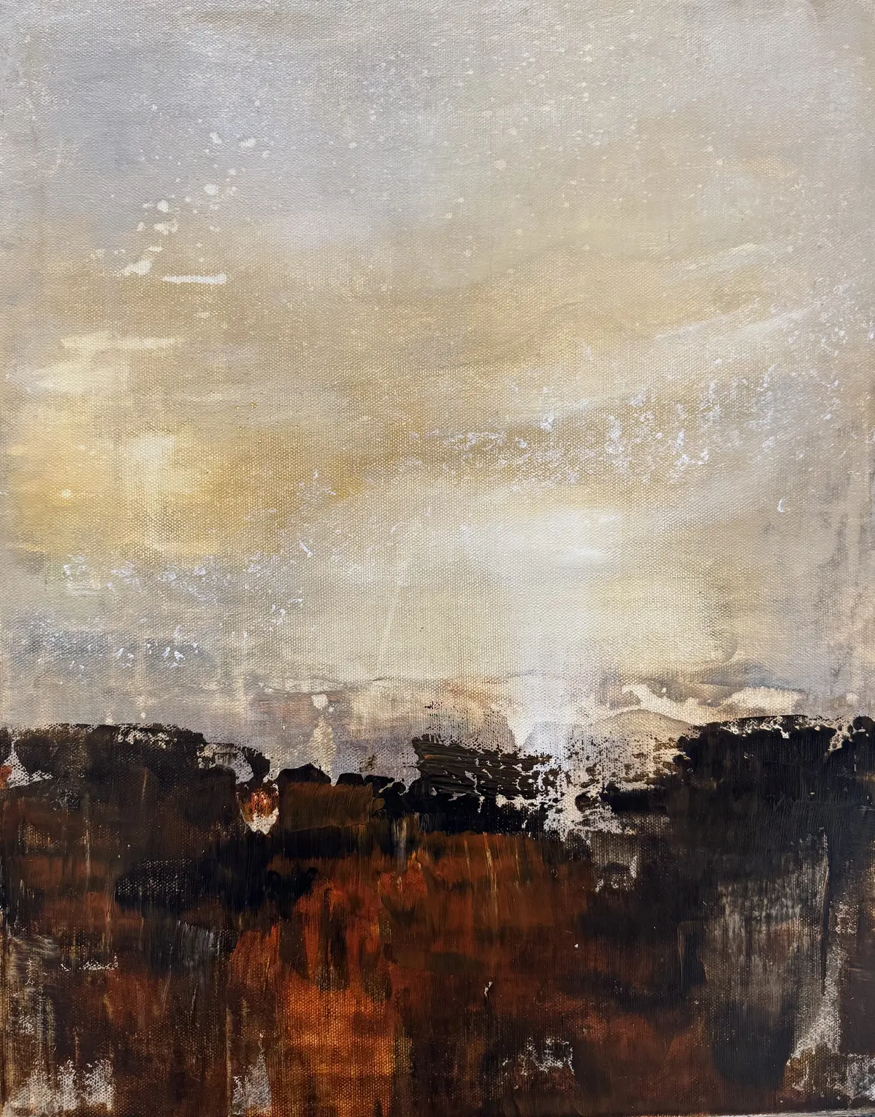 Akrylmålning Ljusare Tider av Annette MA Stocker