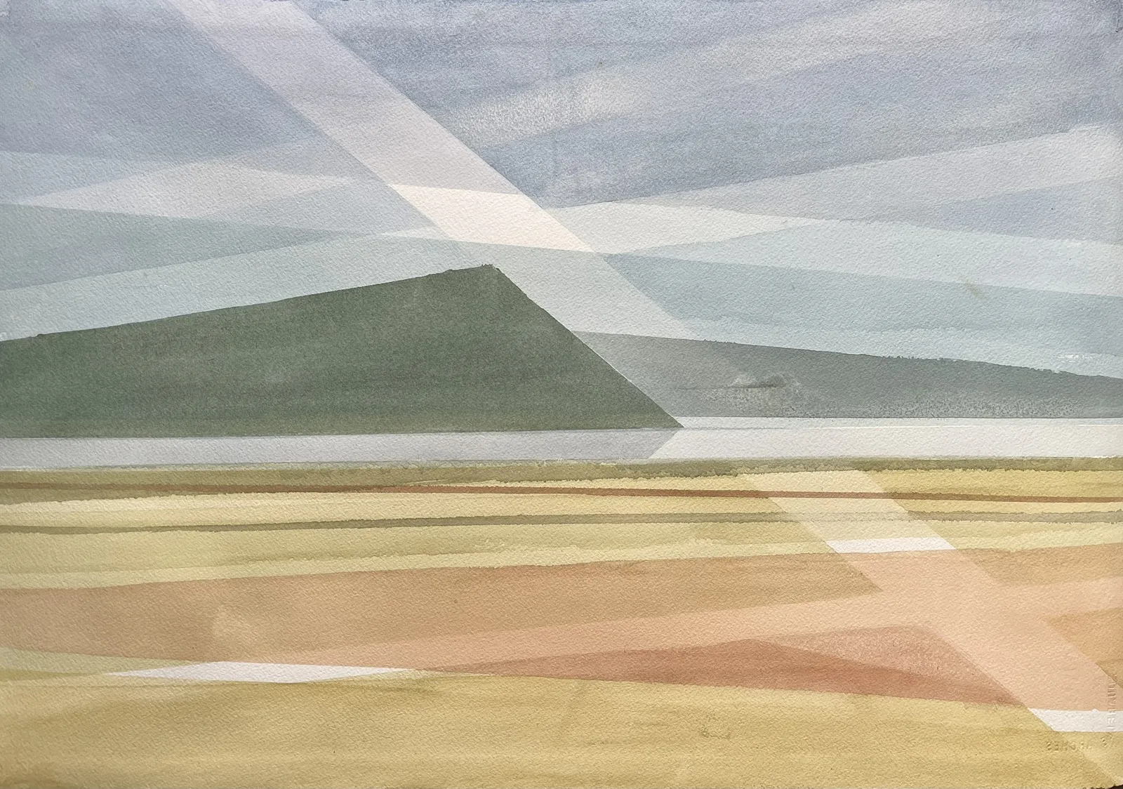 Akvarell Westcoast of Scandinavia av Herman Heijmans