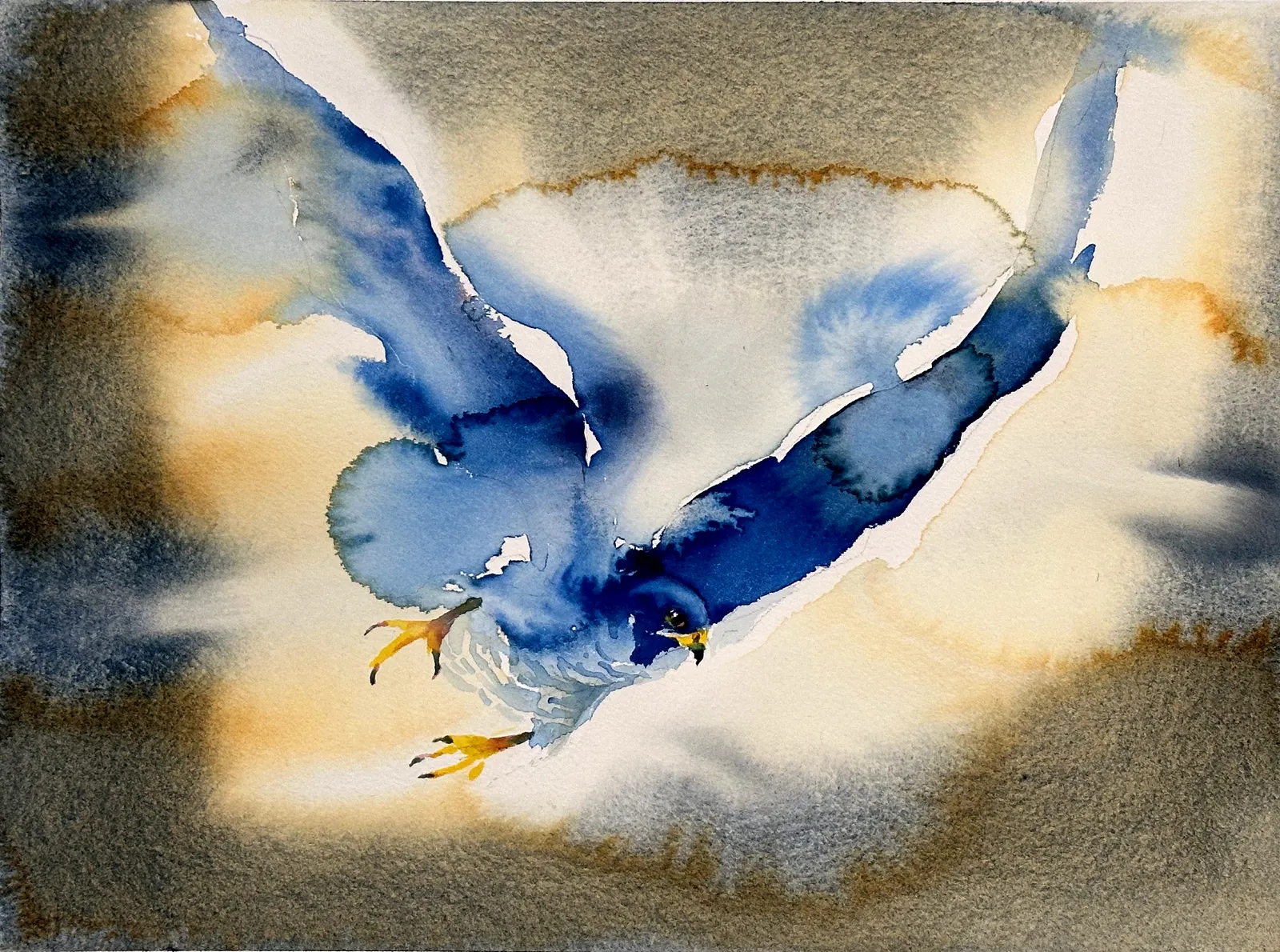 Akvarell Himlens gigant av Daniel Luther