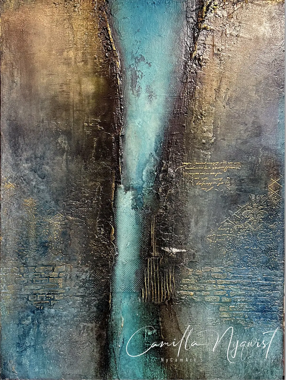 Abstraktion in Blue av Camilla Nyqwist