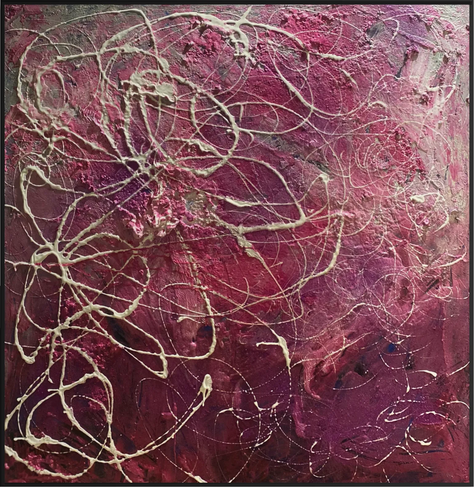 Akrylmålning Purple Rain II av Annette Landin