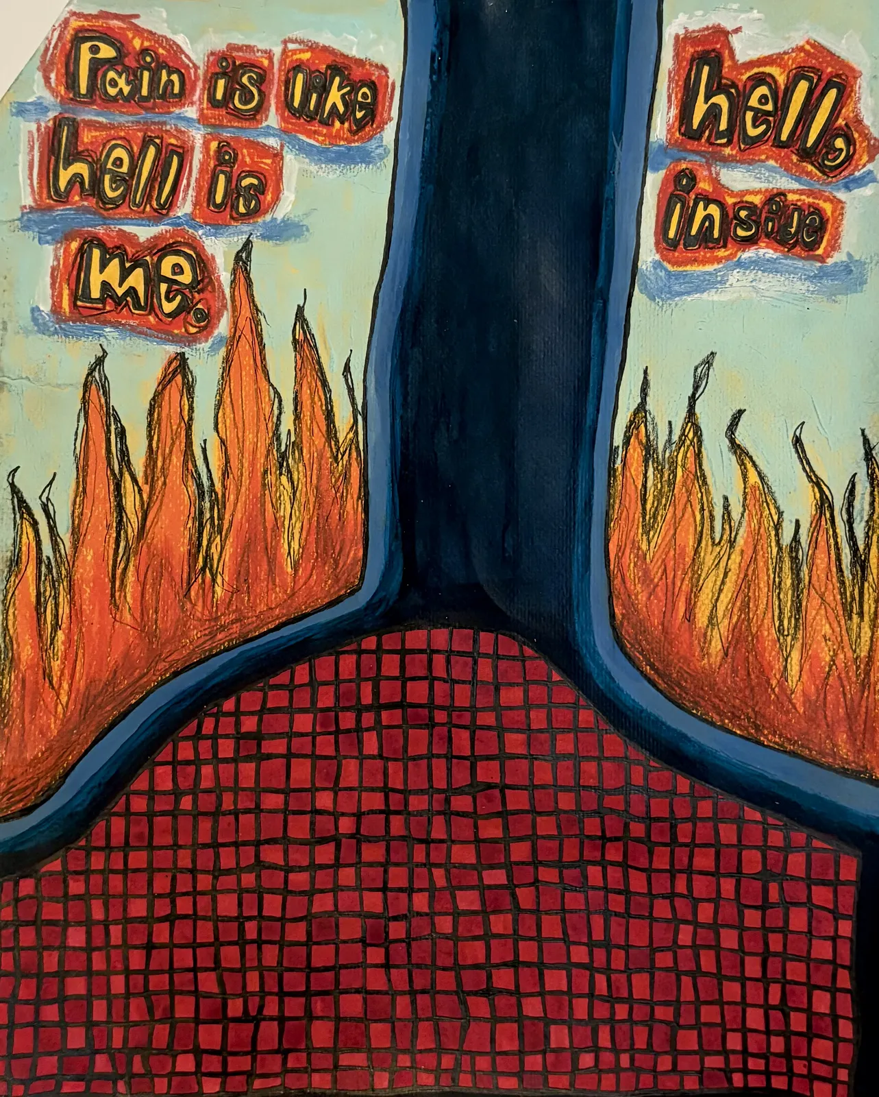 Pain is hell, hell is inside me. av Alma-Anna Andersson