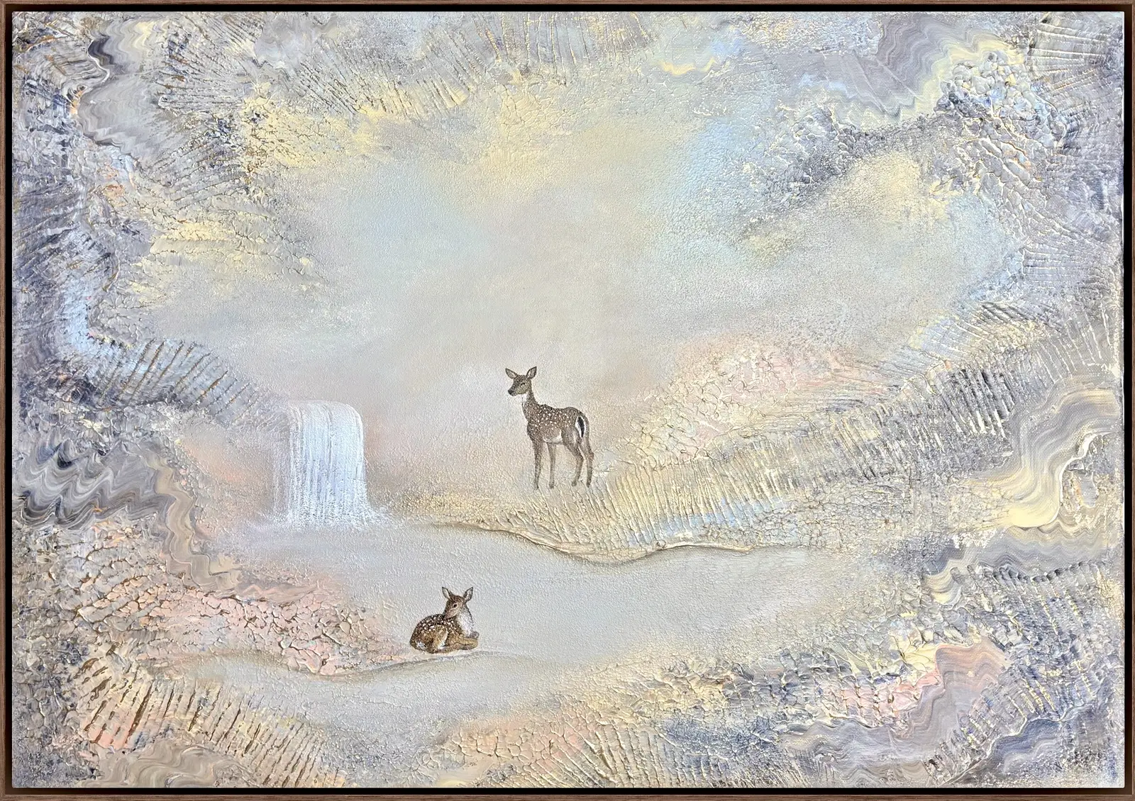 Akrylmålning Dreaming earth av Nicole Nilsson