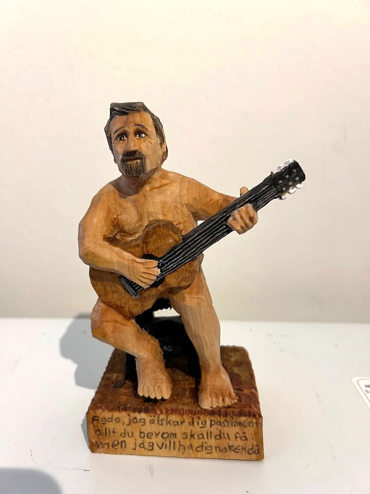 Skulptur Cornelis Vreeswijk av Ulf Hillermyr