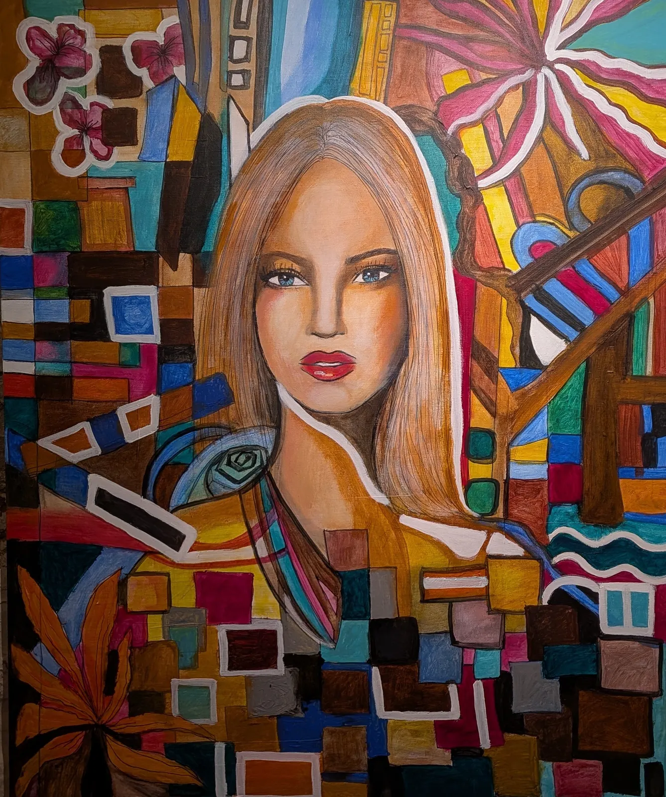 Akrylmålning Life. av Maria Joneby