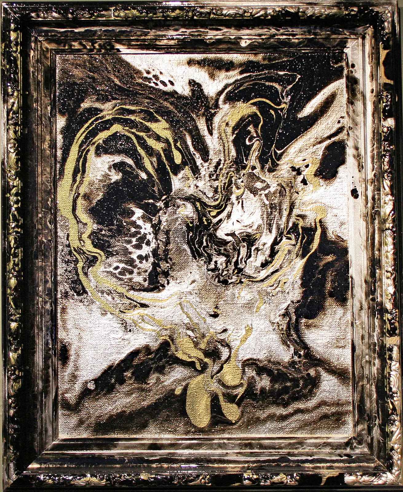 Akrylmålning Hidden Heart av Richard Klarby