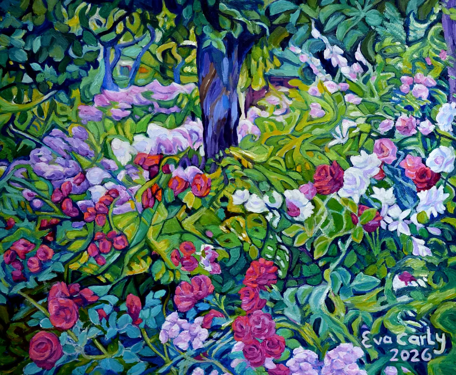 Oljemålning av Eva Carty