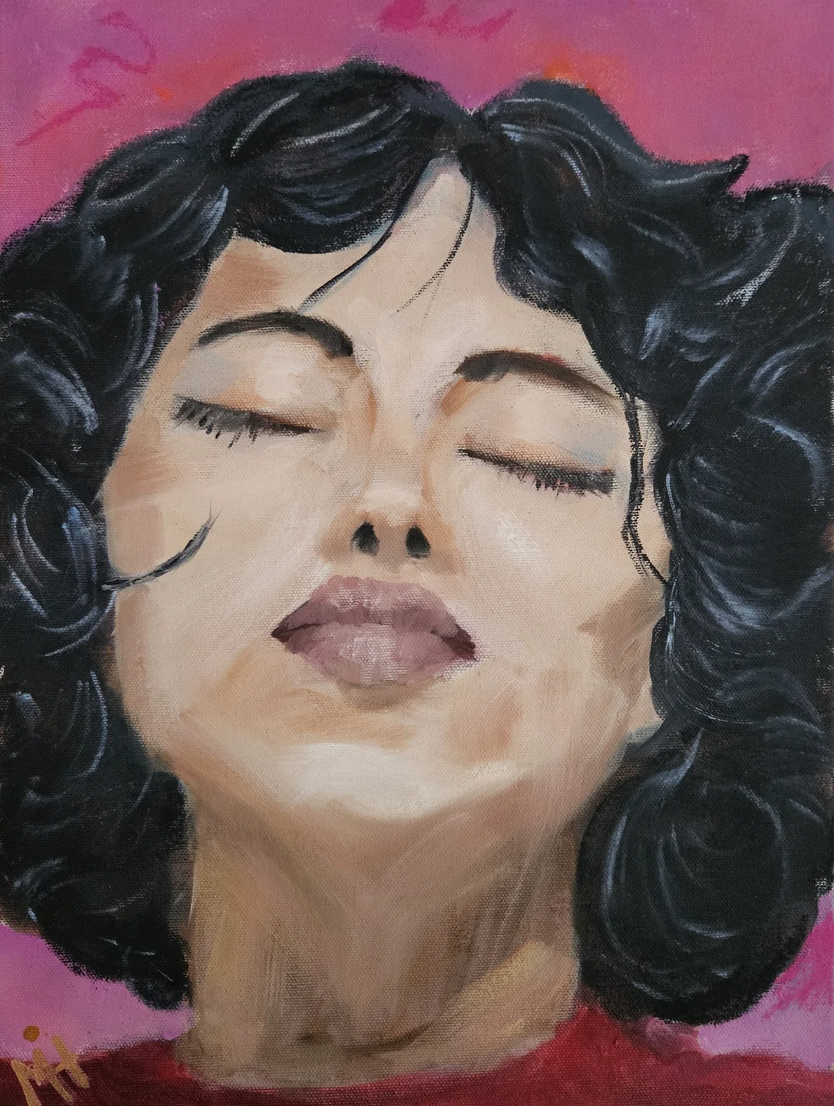 Oljemålning Gratitude av Marita Håkansson