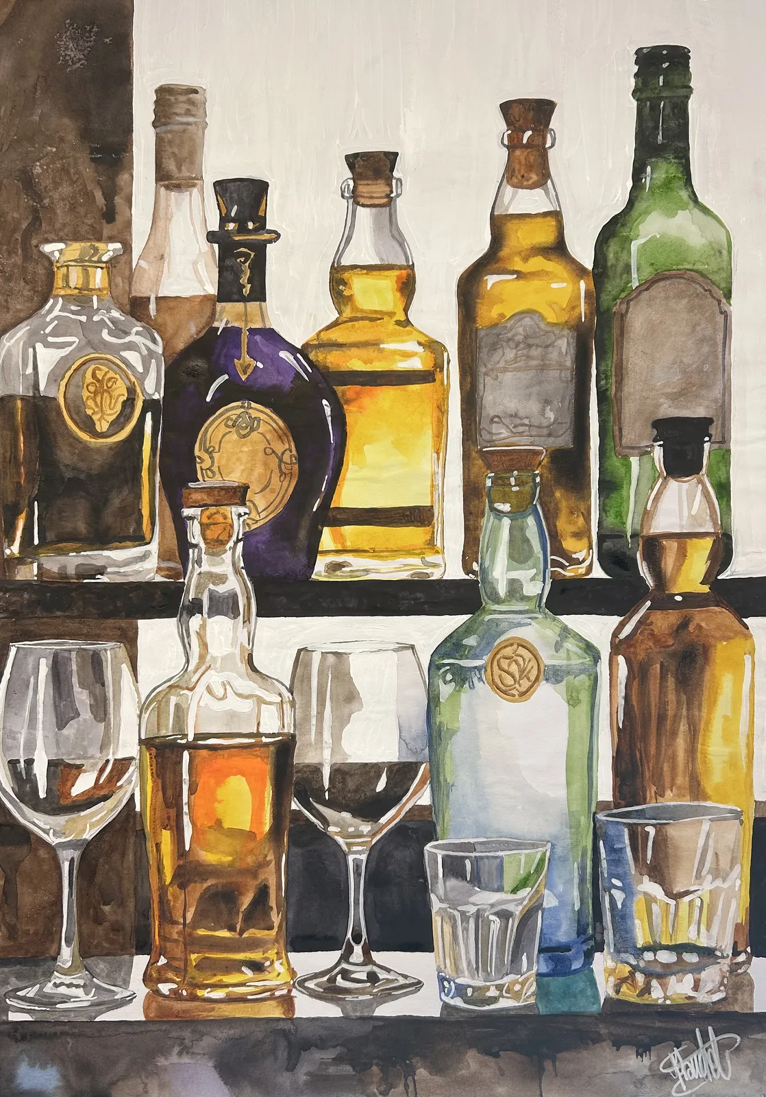 Akvarell 9 Sorter av Christian Prändel