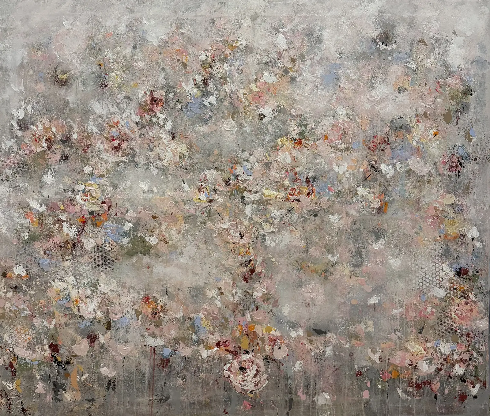 Akrylmålning Magie des fleurs av Madeleine Santiago Elofsson