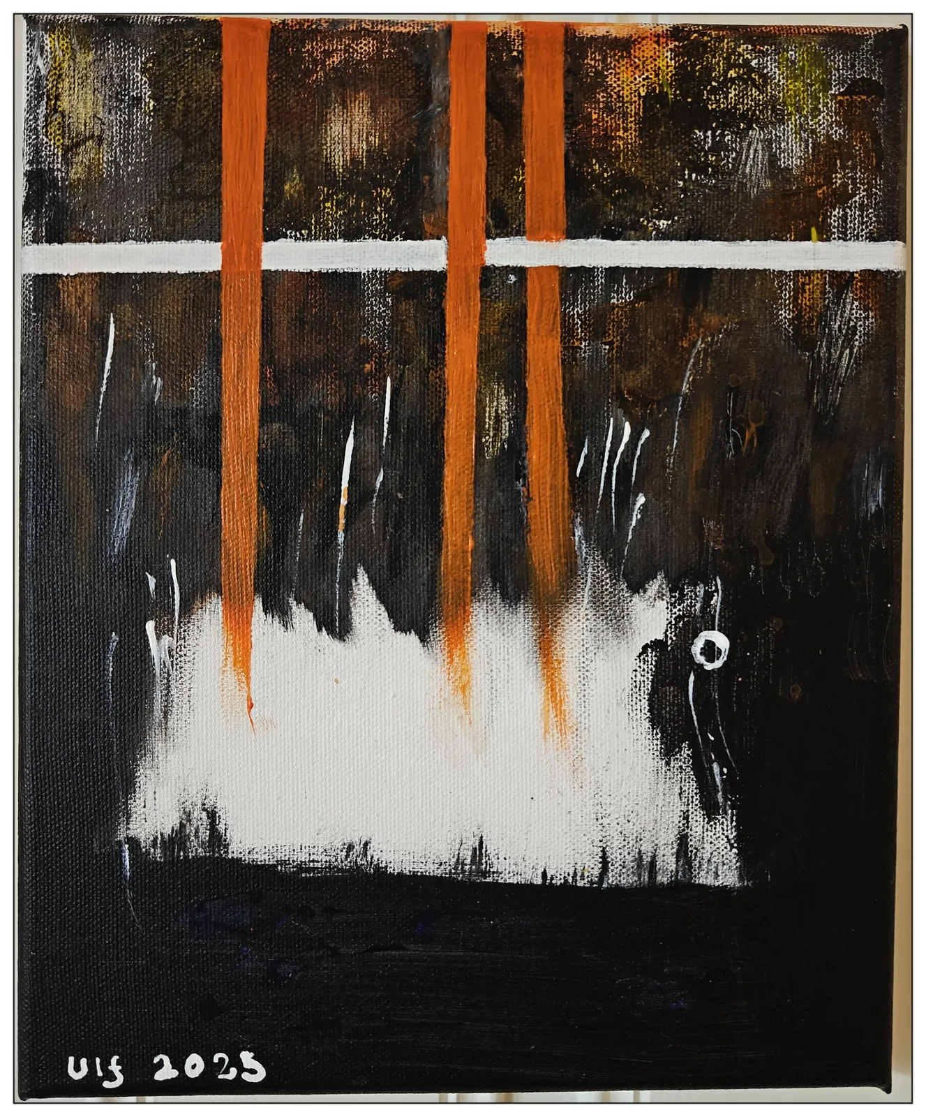 Akrylmålning Trio 2 av Ulf Lager