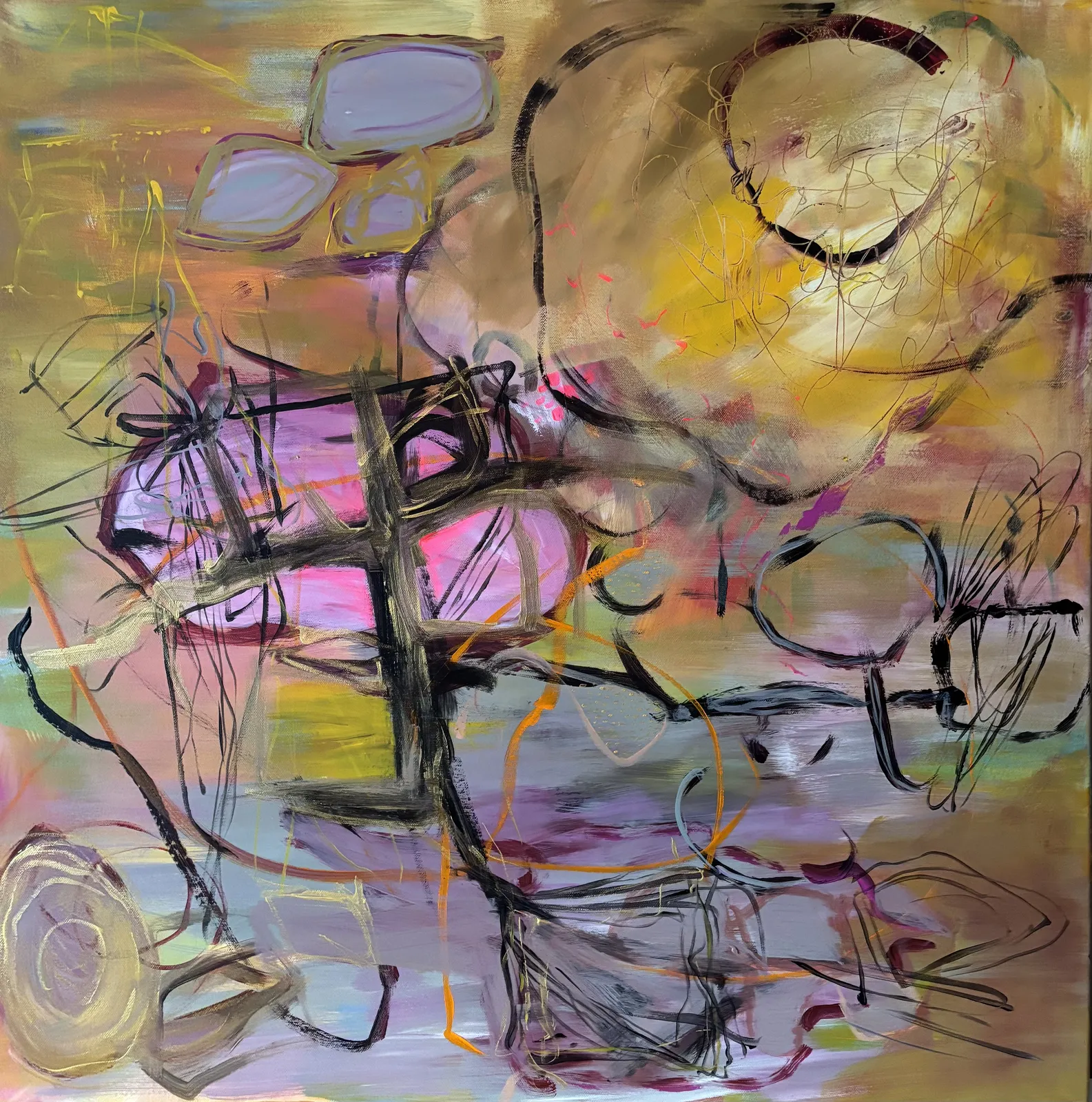 Akrylmålning Det fick räcka så av MALIN Ridderfors