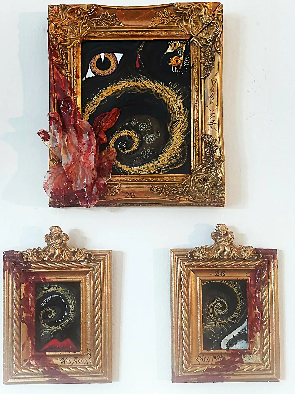 Akrylmålning De gyllene snitten av Gina Jacobi