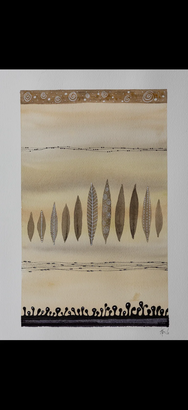 Akvarell av Åsa Gustafsson