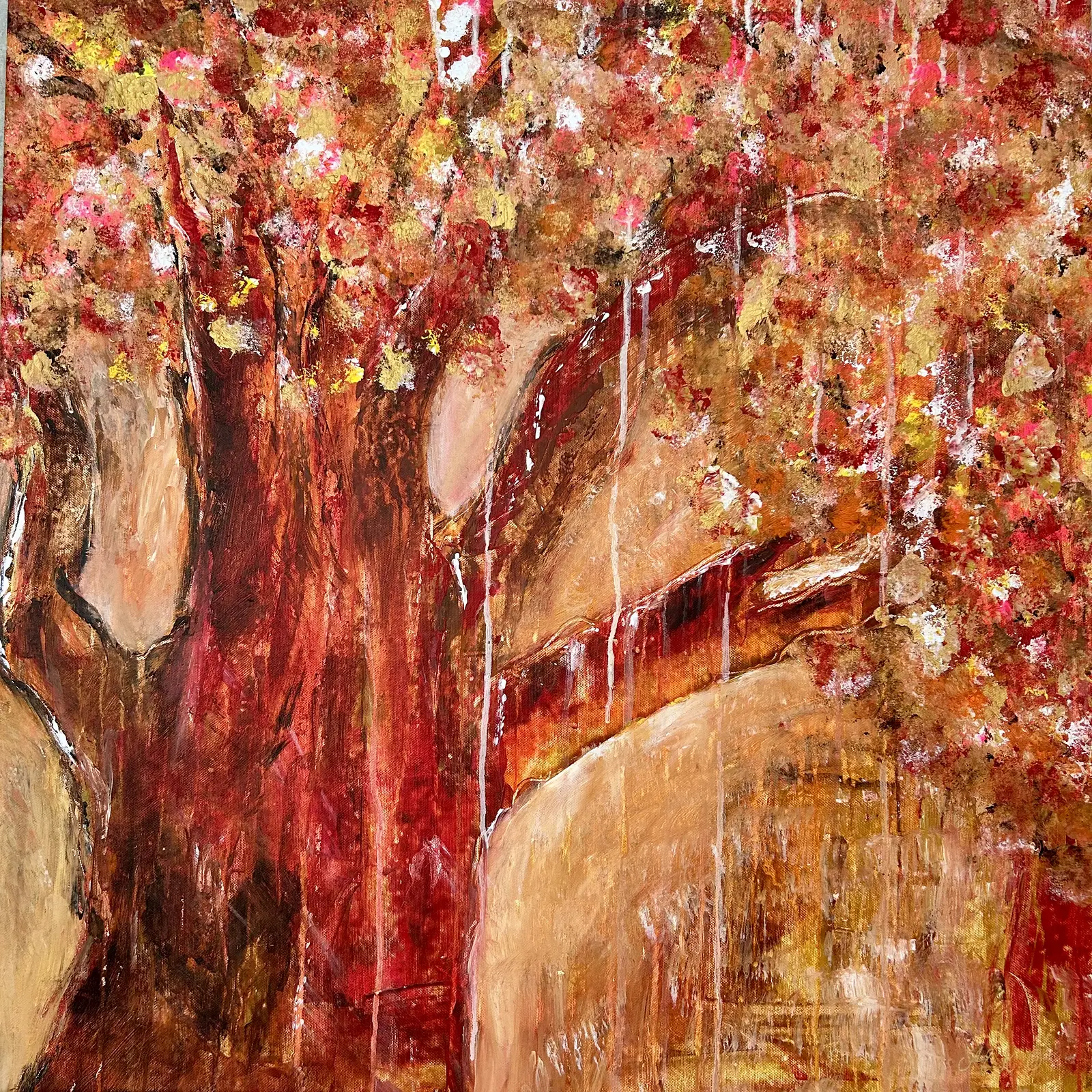 Akrylmålning Power of nature av Monica Österdahl