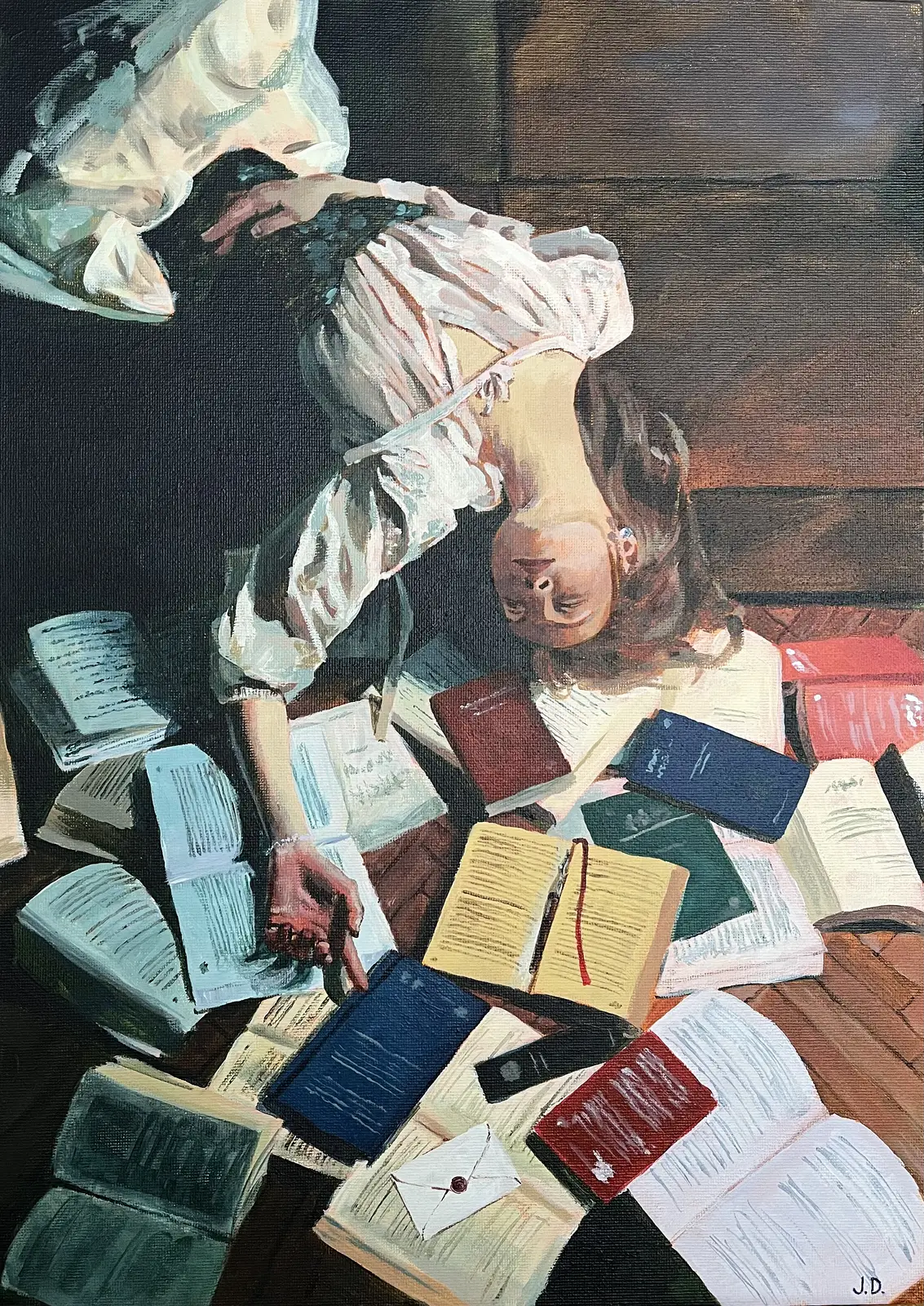 Akrylmålning Studenten av Julija D