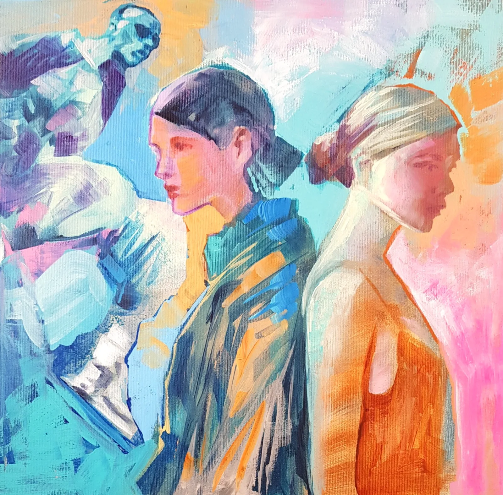 Akrylmålning Give it years av Daniel Vandinja