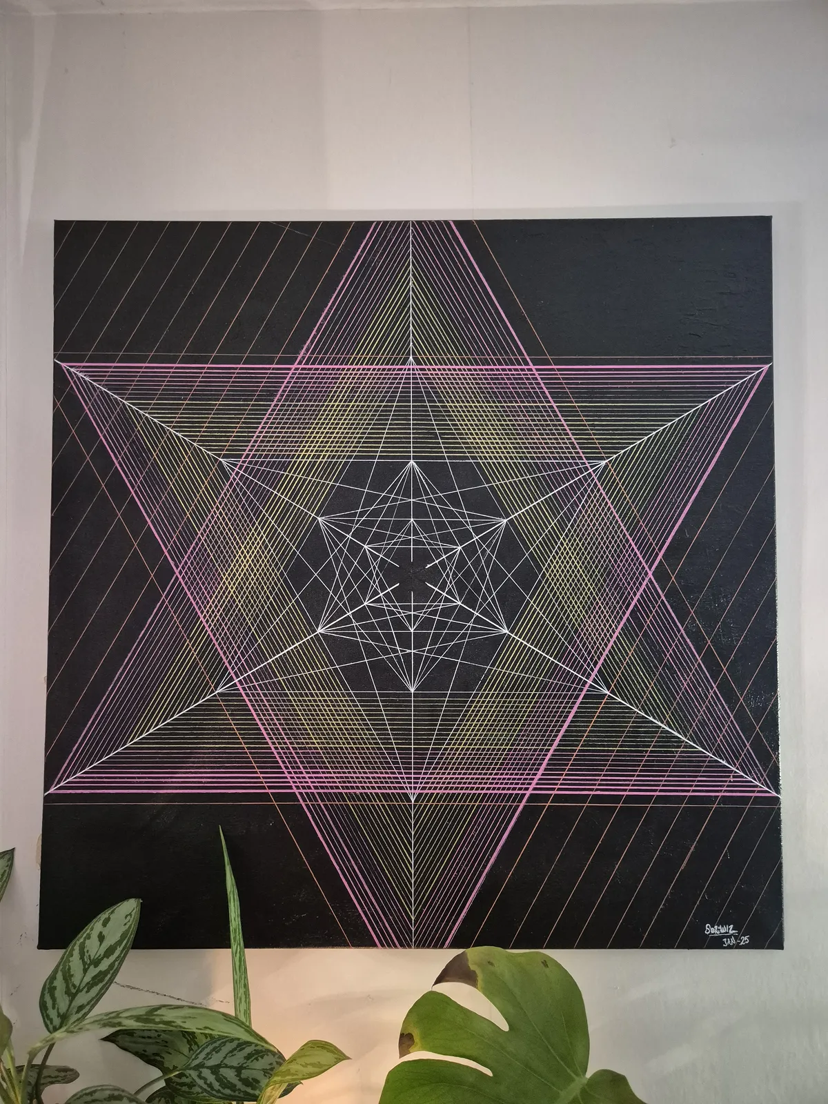 Akrylmålning Helig geometri av SolVise