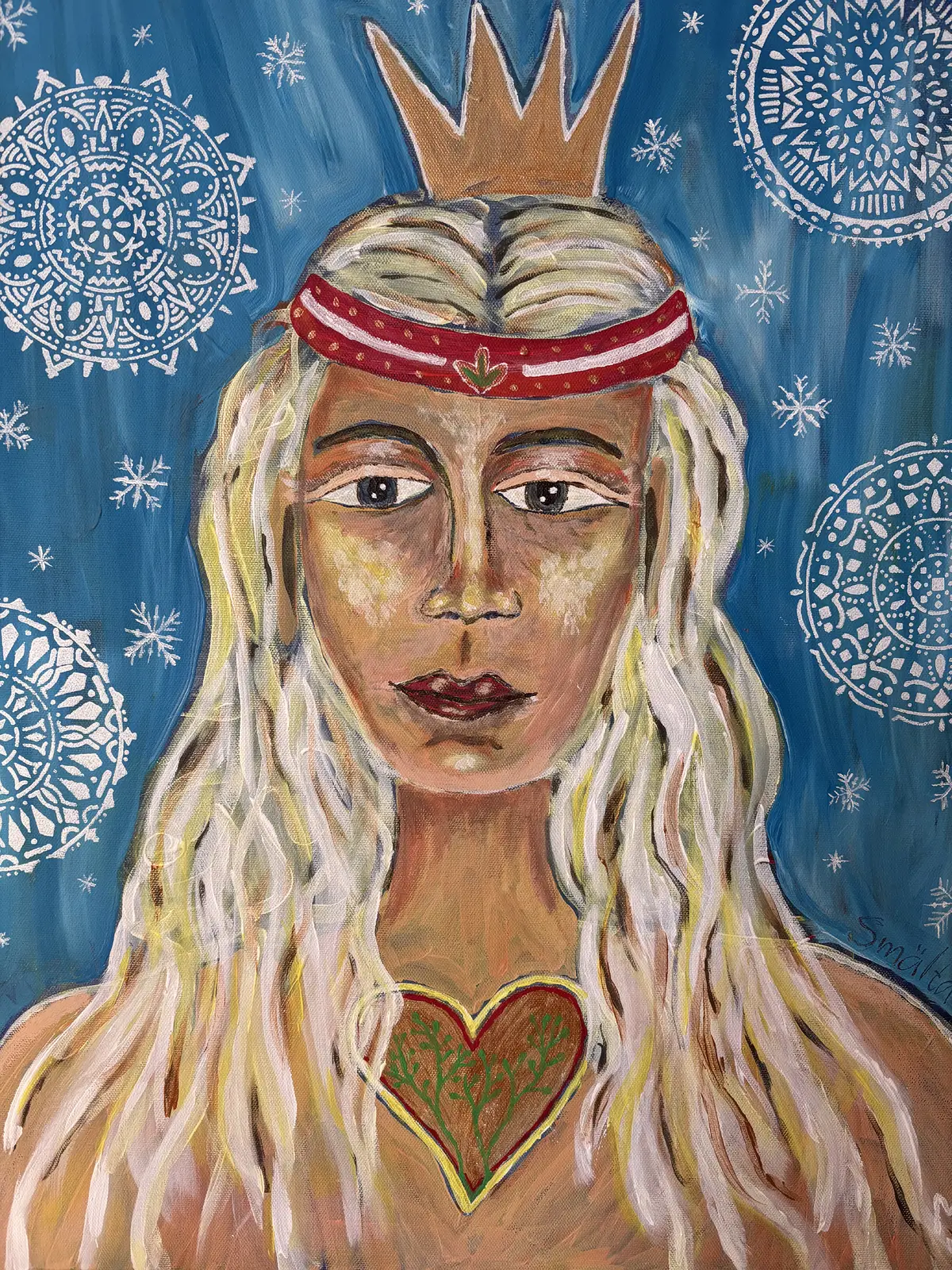 Akrylmålning Smälta/ Melt av Maria Johansson