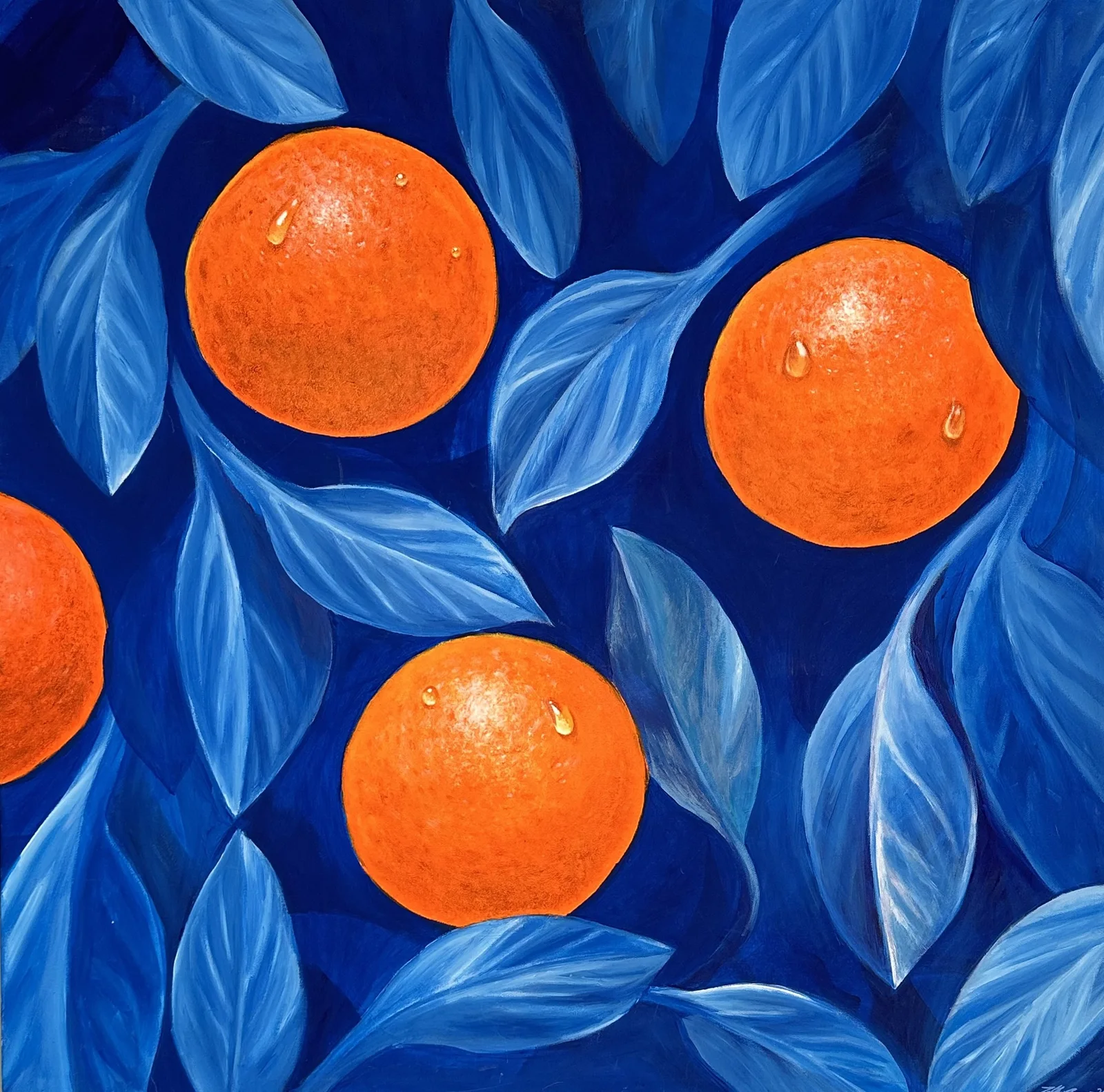 Akrylmålning Bär av Zakkari ''Zakke'' Andersson