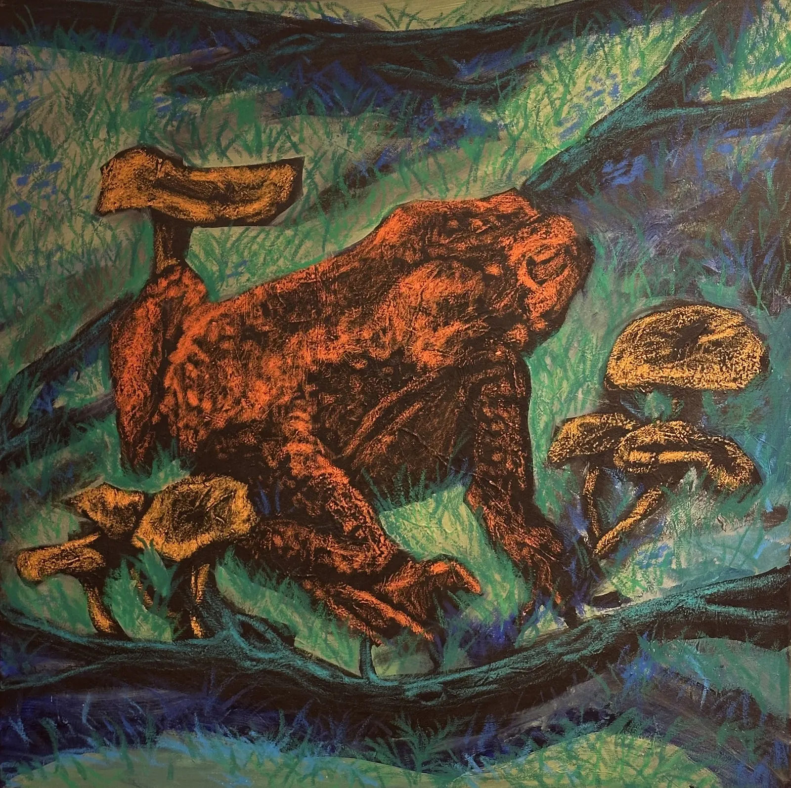 Akrylmålning Paddan av Zakkari ''Zakke'' Andersson