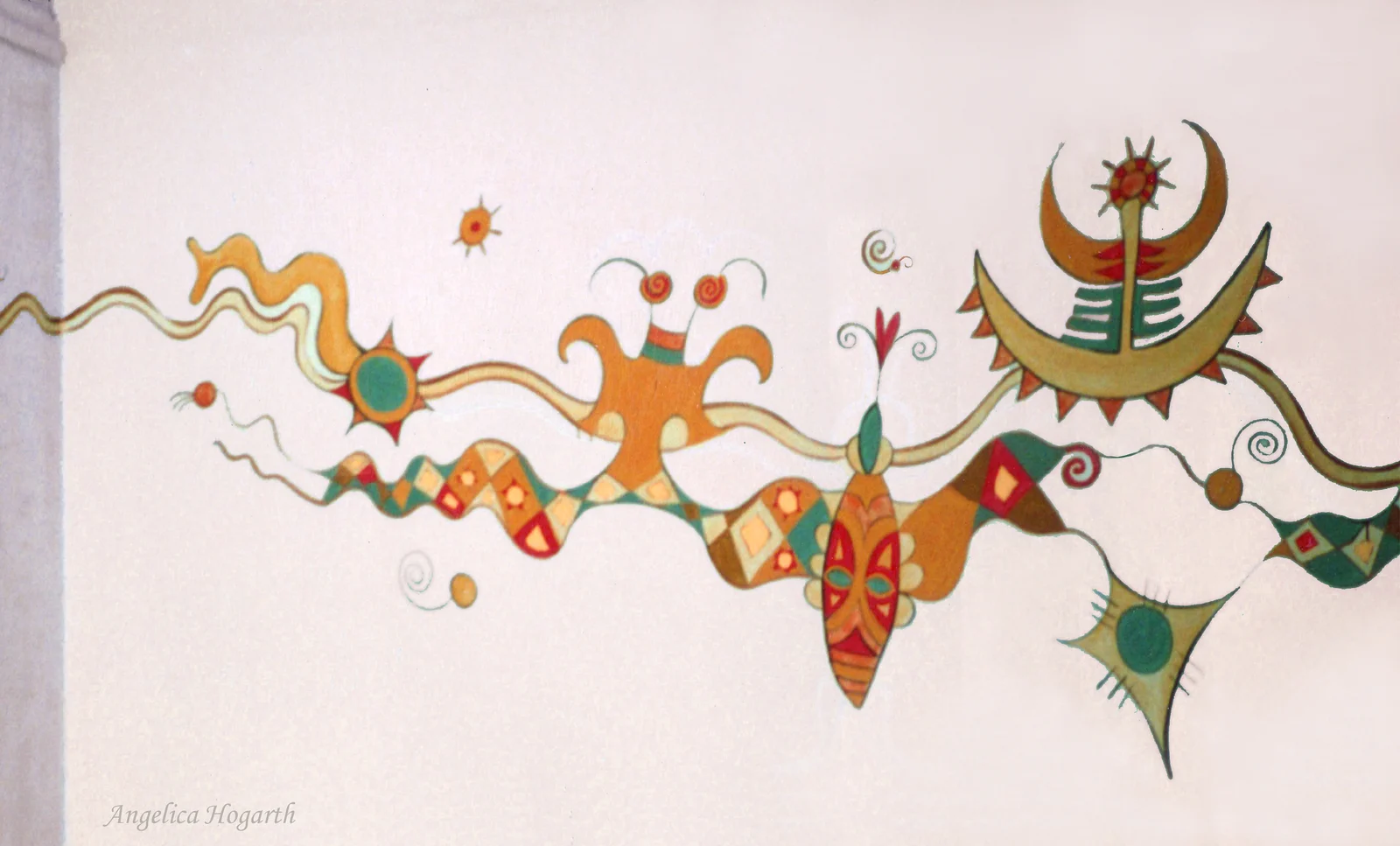 Ibex in the sky-North wall av Angelica Hogarth