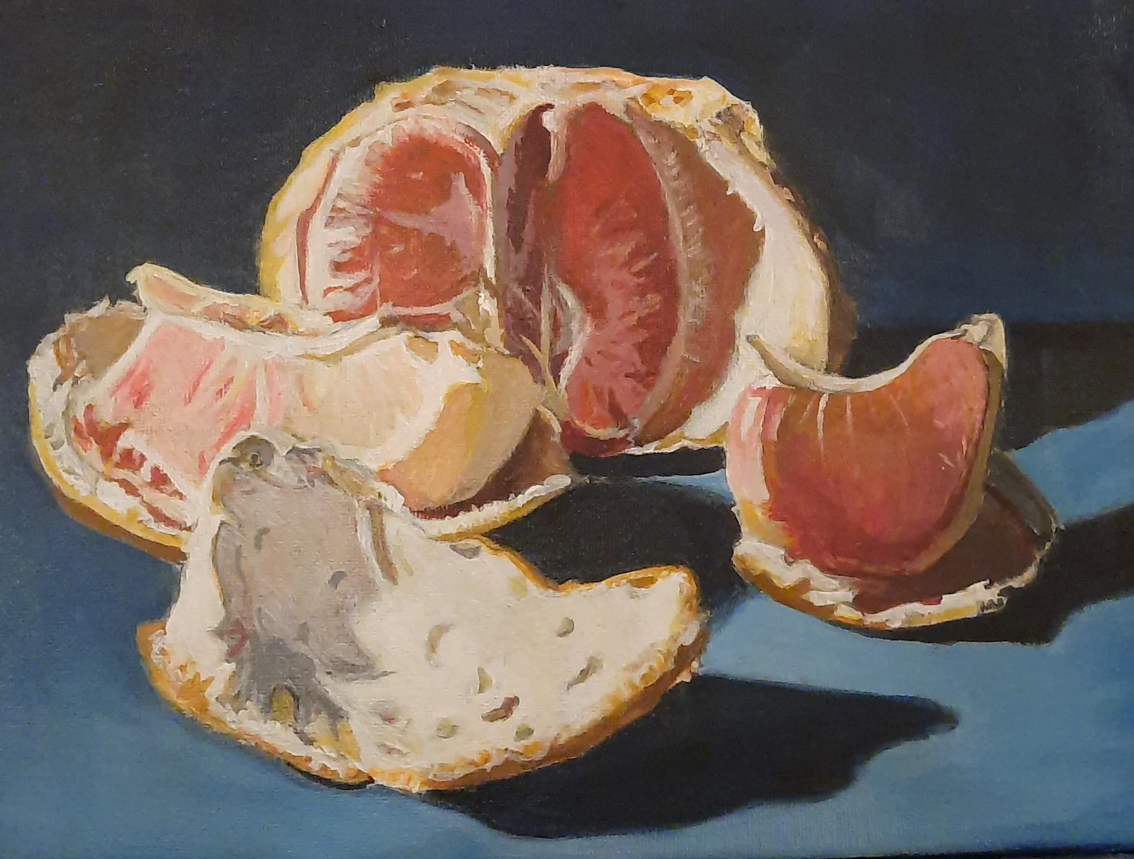 Akrylmålning Light in Orange av Zeila DellArte